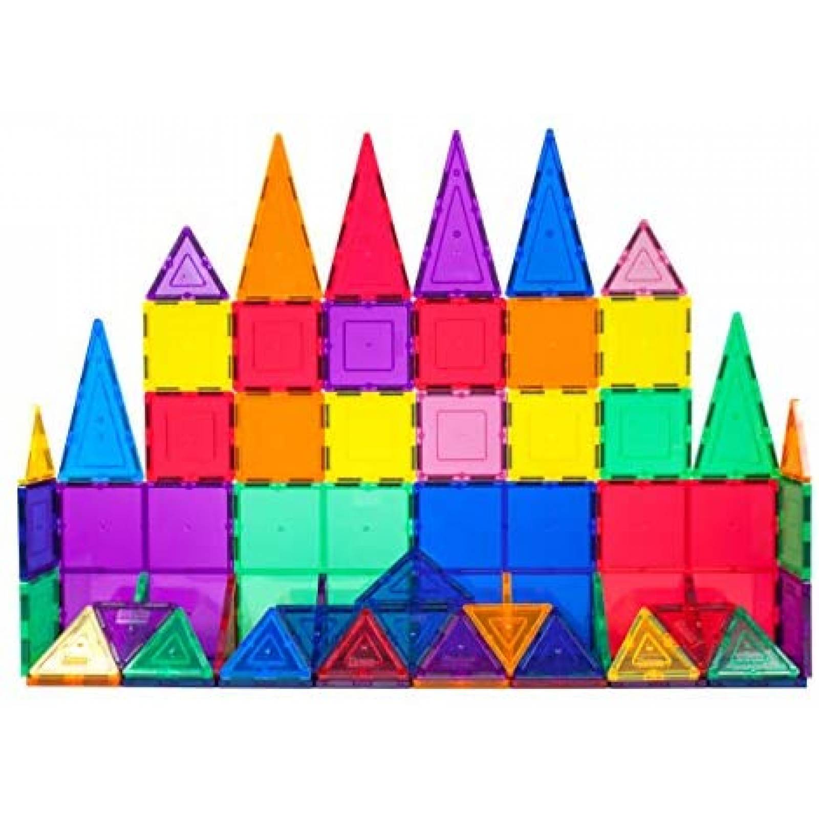 Castillo de Juguete PicassoTiles Armable Magnético -Arcoiris 