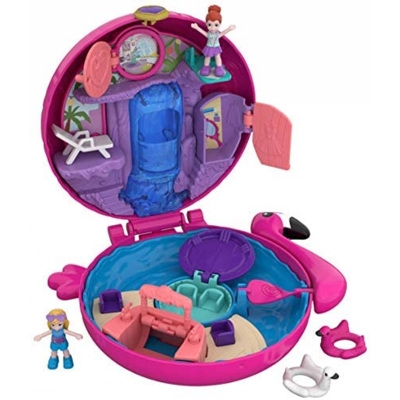 Caja de Juguete Polly Pocket Muñecas y Accesorios para Niñas