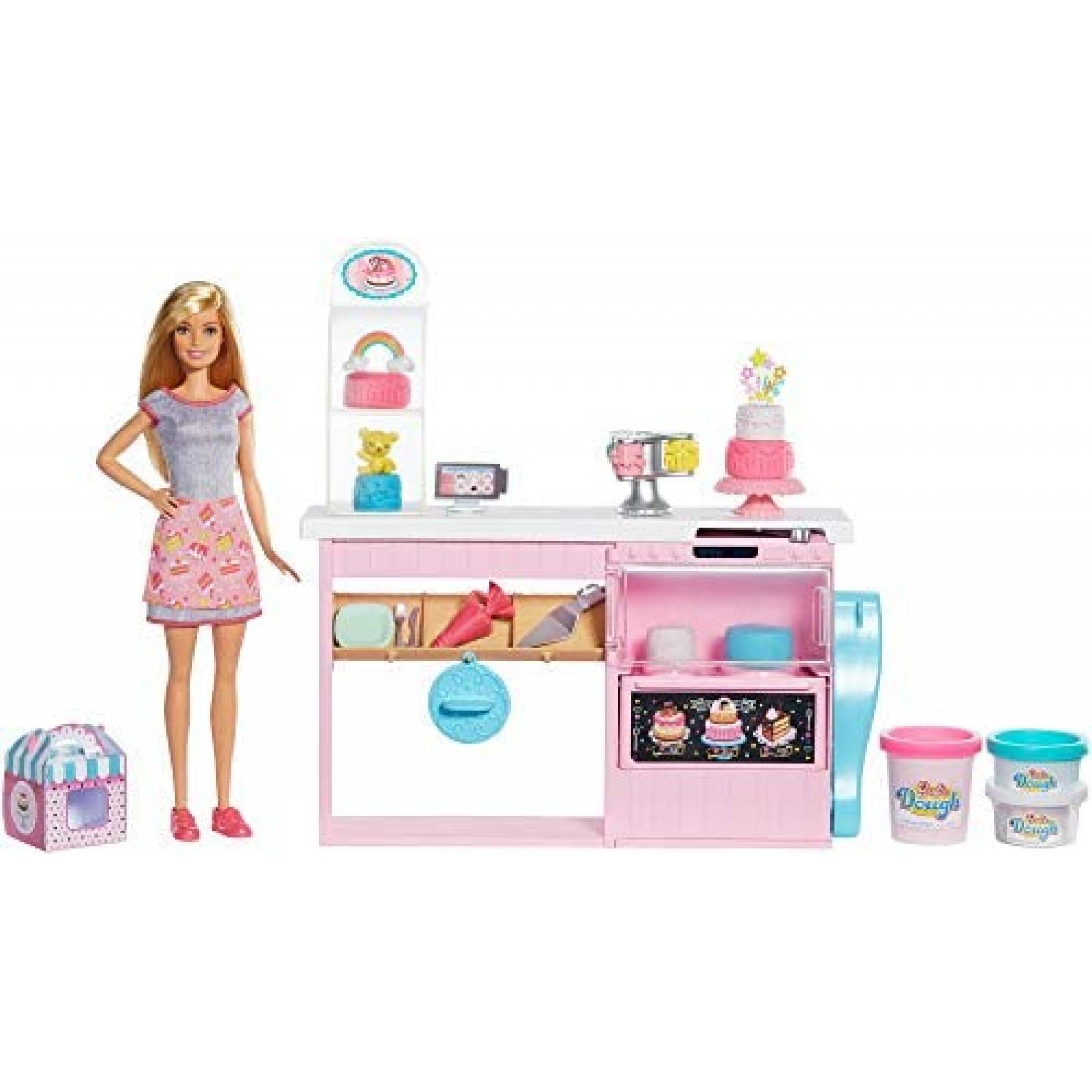 Set de Juegos Barbie Decoración de Pasteles 4-7 Años 