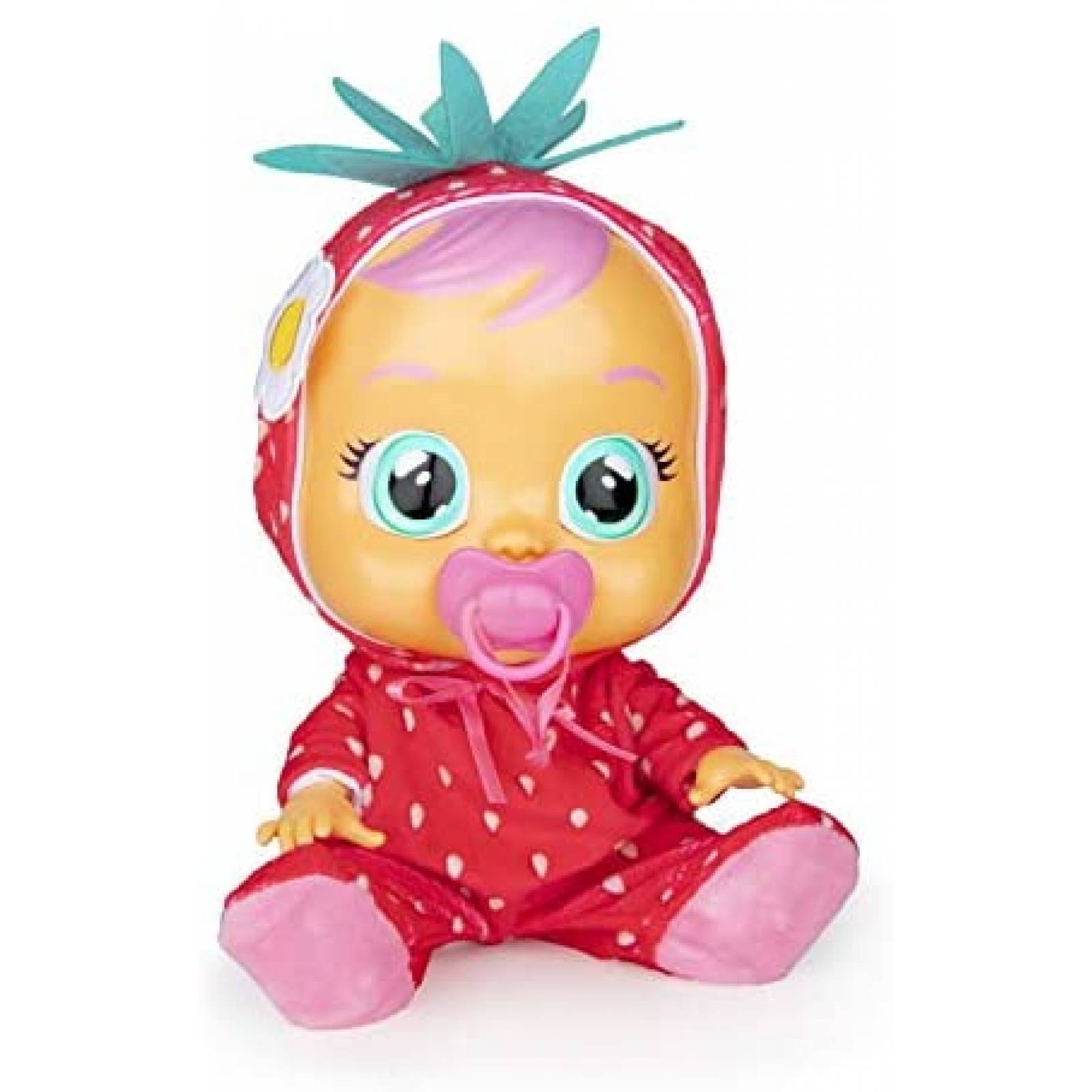 Muñeca Cry Babies Tutti Frutti Ella The Strawberry -Rojo