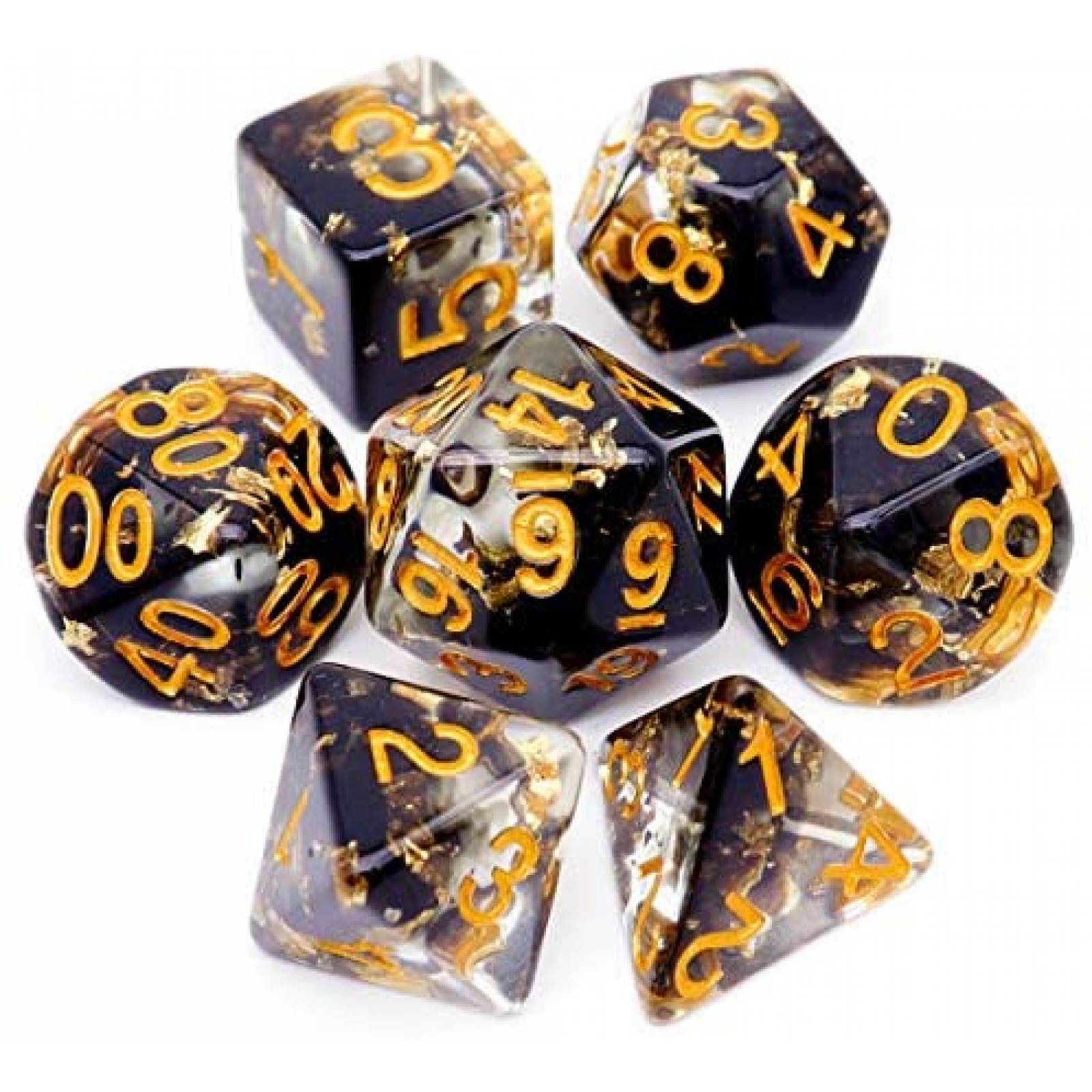 Set de Dados Haxtec Dungeons and Dragons 7 Pzs Poliedrales 