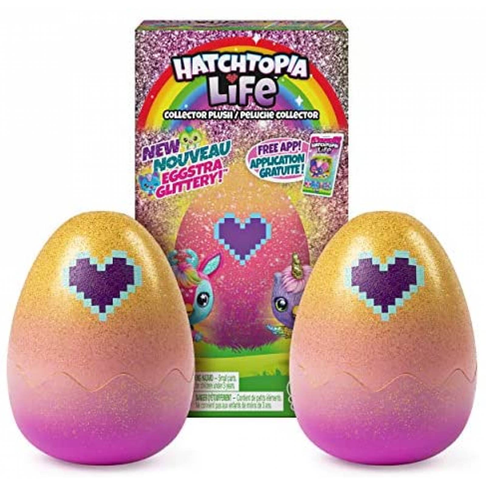 Jugete para Niños Hatchimals Paquete de 2 Huevos de Aves 