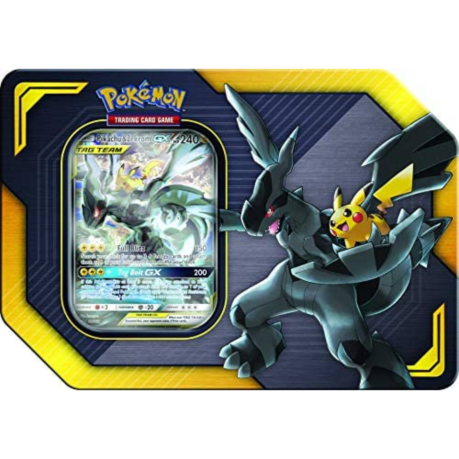 Cartas Coleccionables Pokemon Tag Team Tin Pikachu & Zekrom
