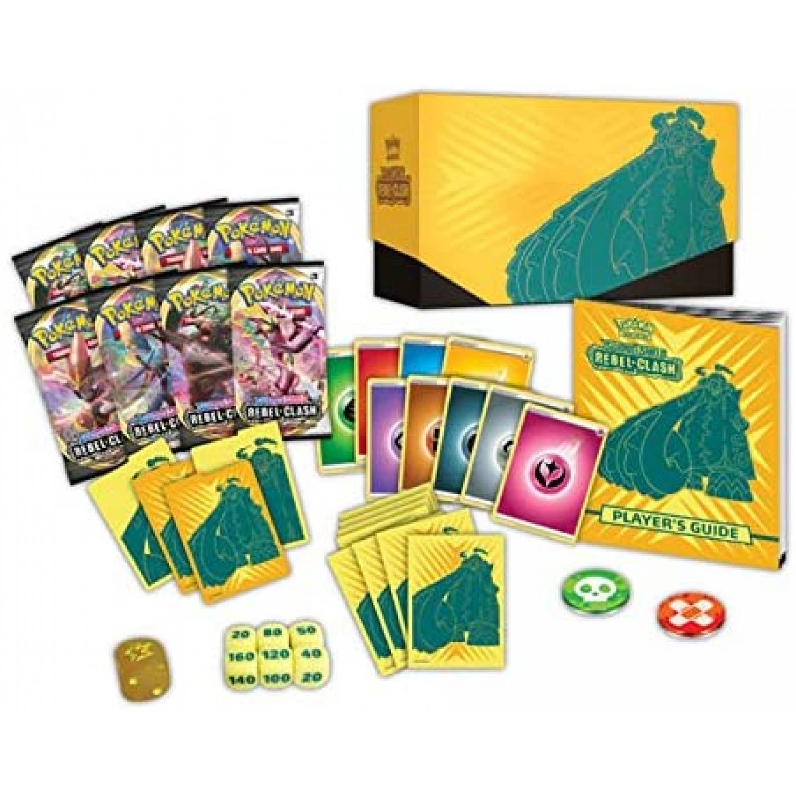 Cartas Coleccionables Pokemon Sword & Shield-Rebel 8 Paq 