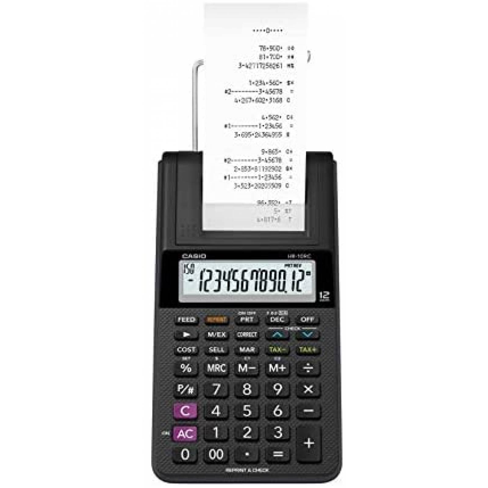 Calculadora Impresora Casio HR-10RC p/Calcular Impuestos 