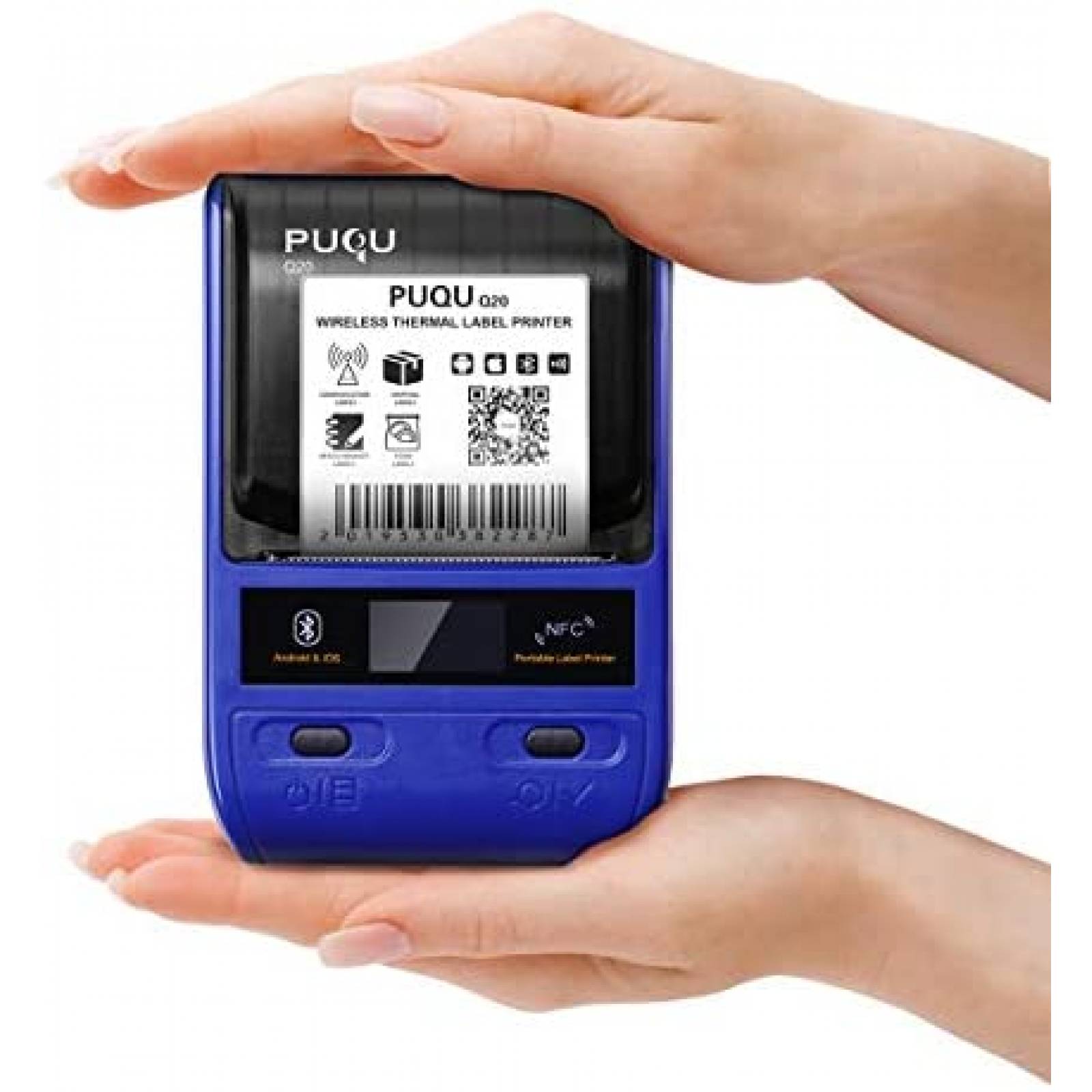 Impresora de Etiquetas PUQULABEL Q20 Bluetooth Térmica -Azul