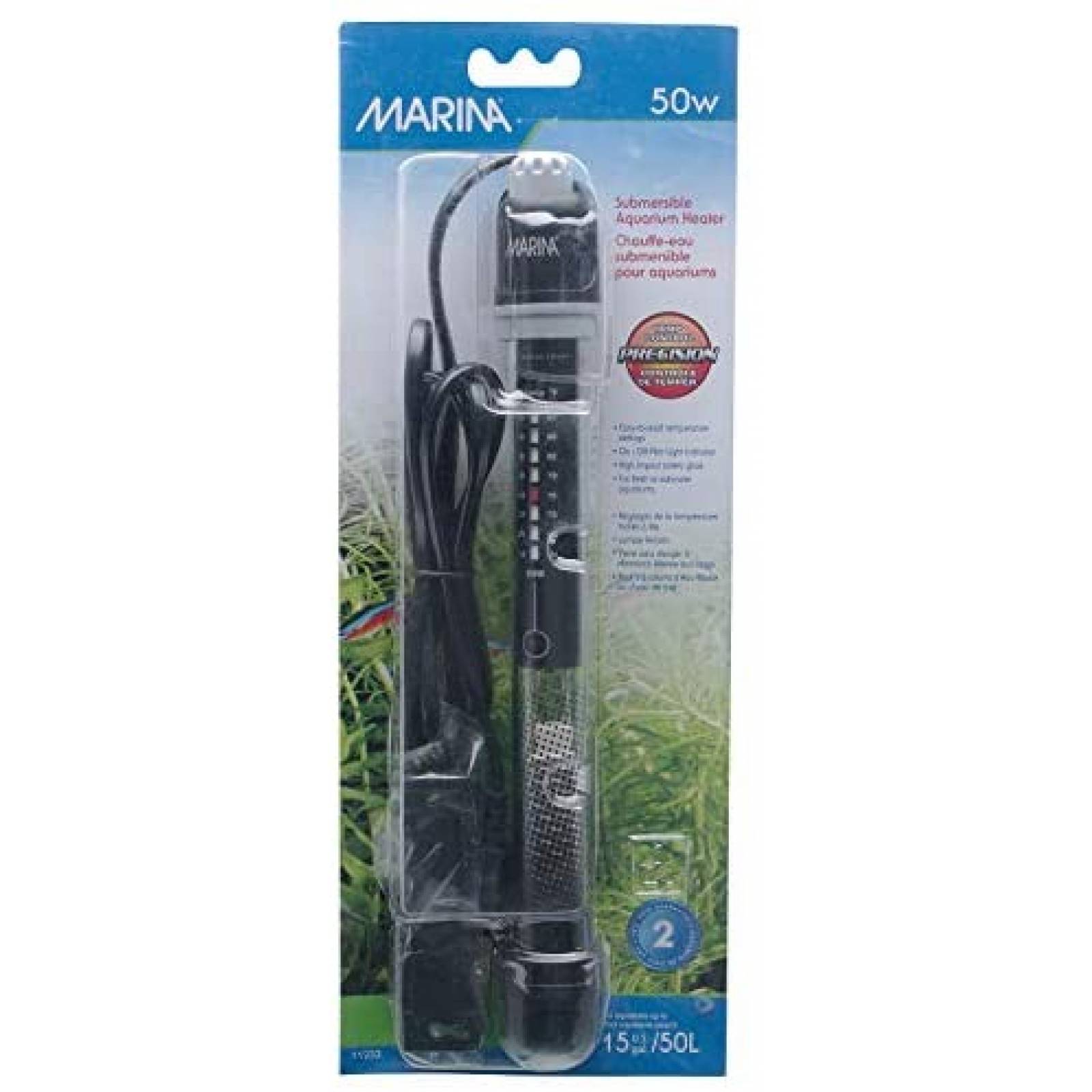 Calentador para Acuario Hydrofarm Fluval Marina 50W -Negro 