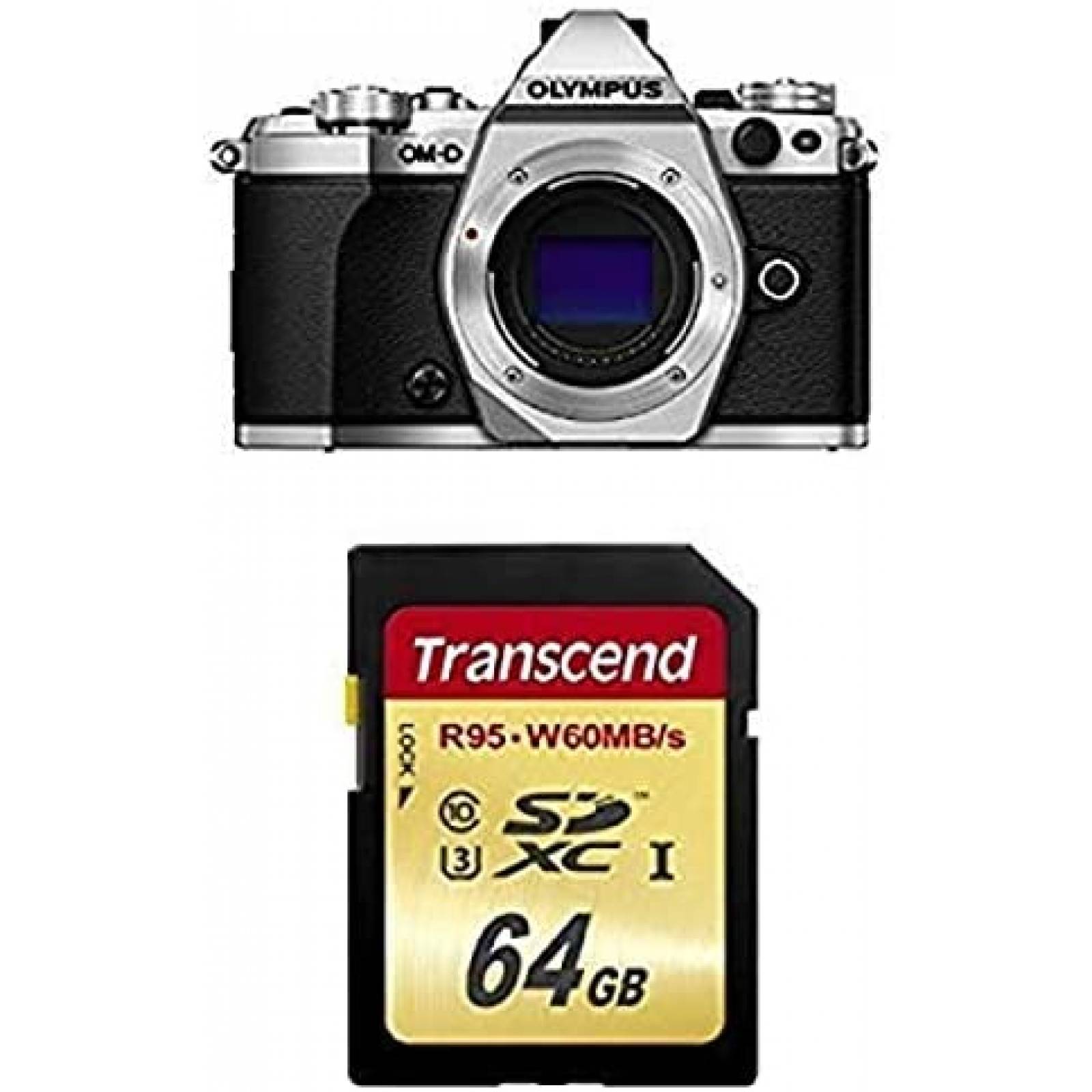 Cámara Olympus OM-D E-M5 Mark II con Tarjeta de Memoria 64GB 
