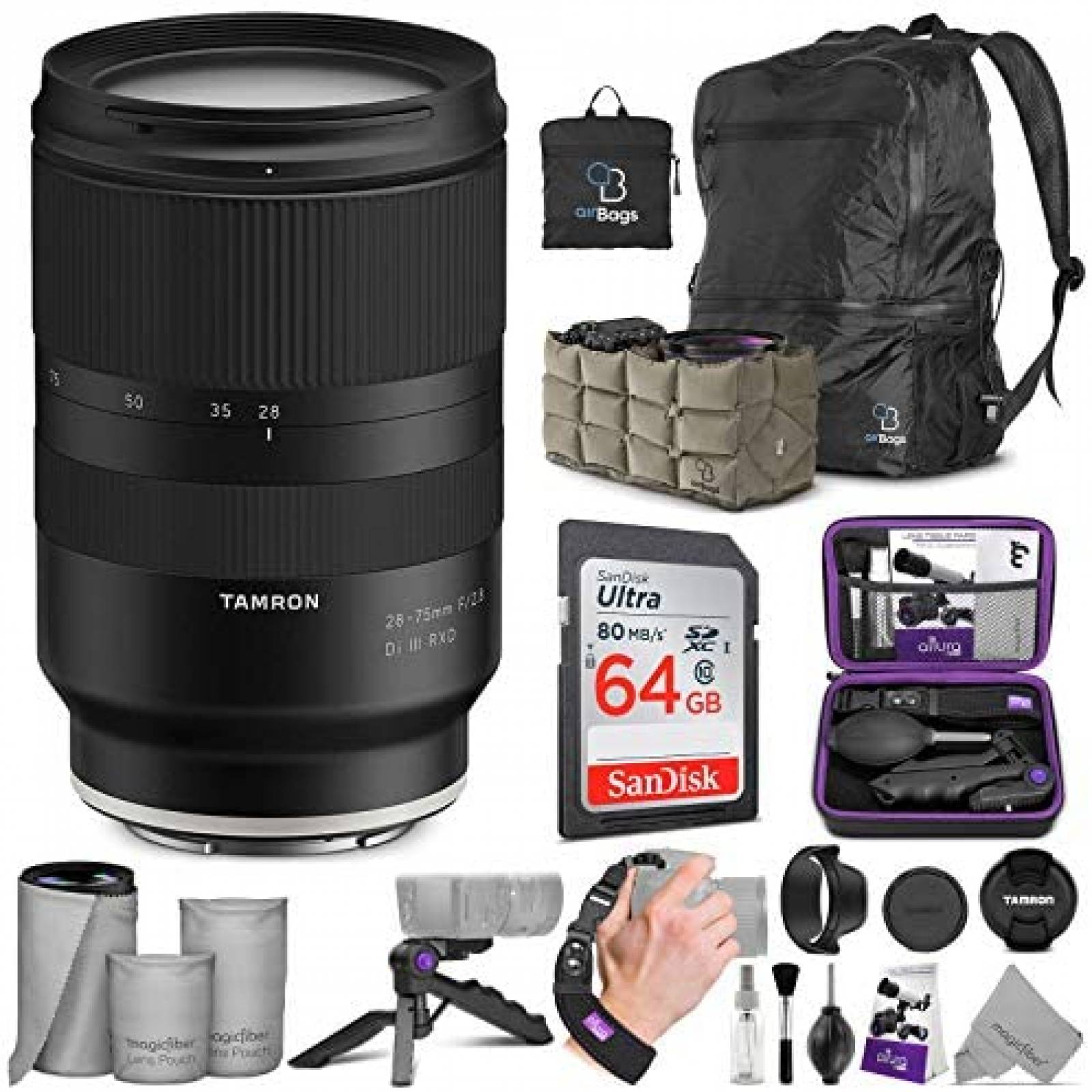 Lente para Cámara Tamron 28-75mm con Accesorios -Negro 