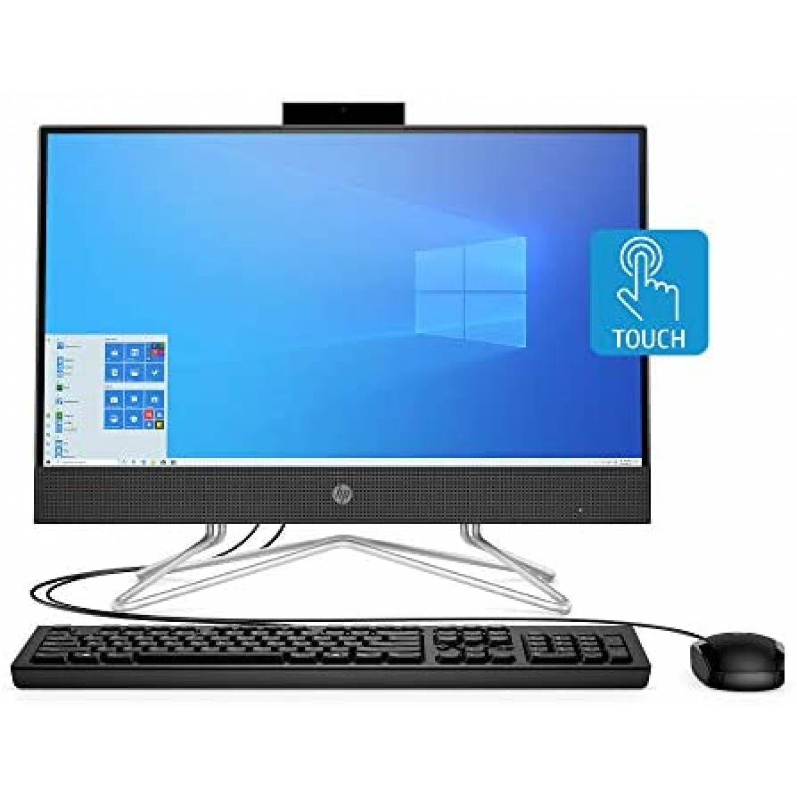 Computadora HP 22-DF 21.5'' AMD Ryzen 3 3250U FHD 8GB -Negro