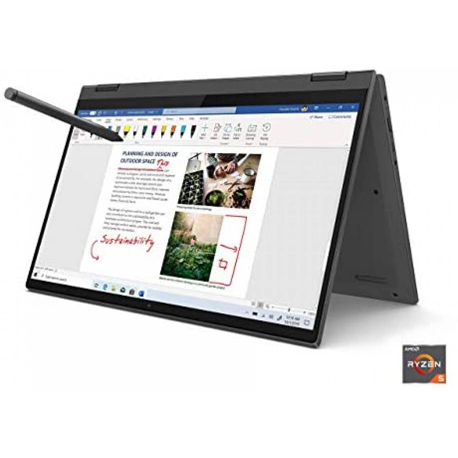 Laptop Lenovo Flex 5 14'' FHD Táctil 16GB Ryzen 5 4500U