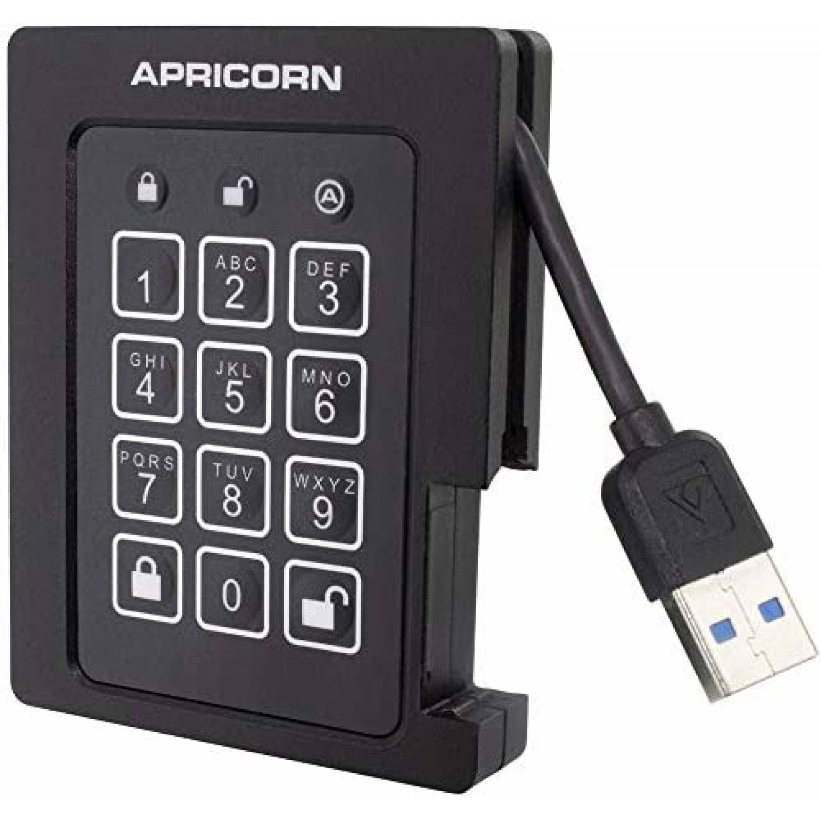 Cerradura de Puerta Apricorn Enciptado 256-Bit USB 3.0