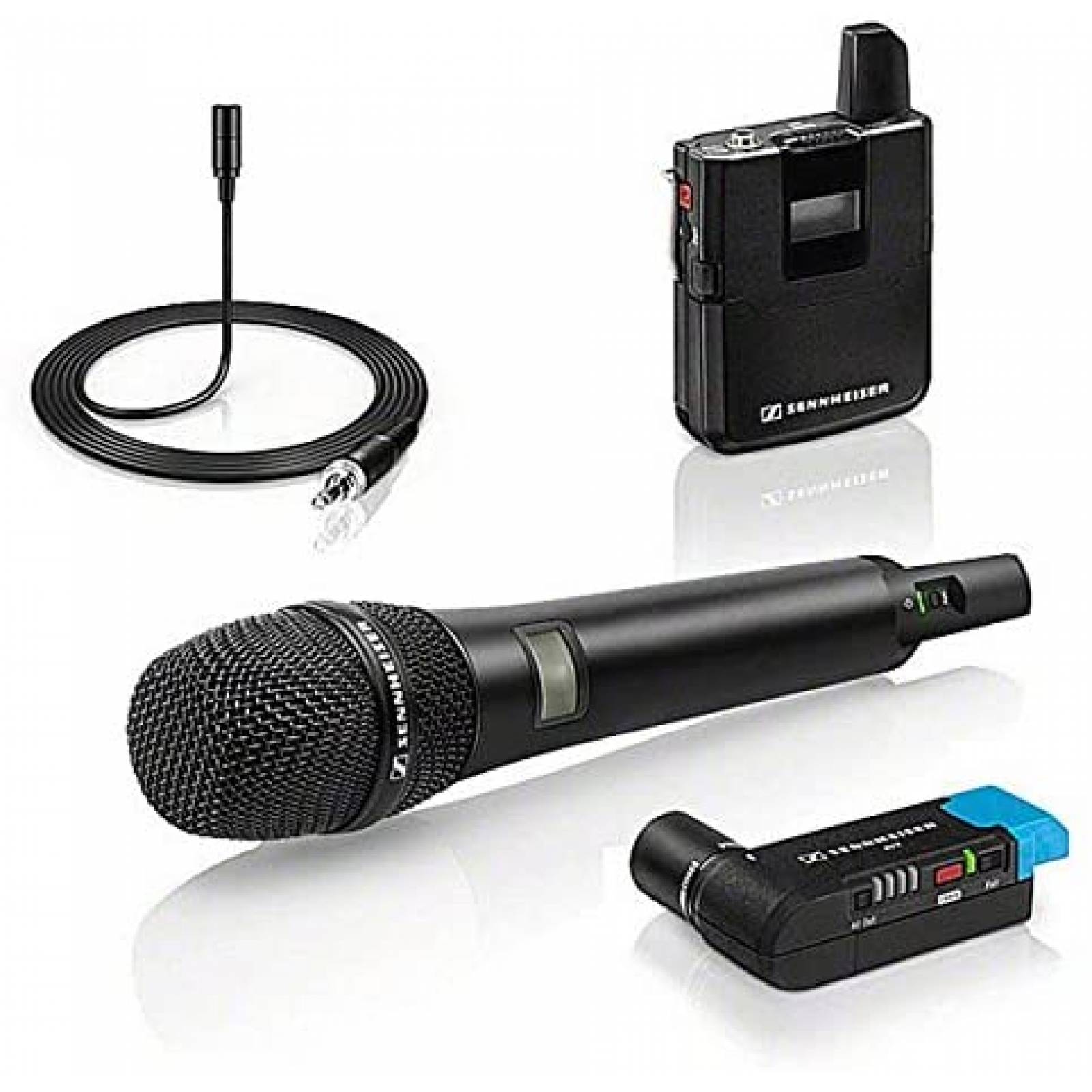 Micrófono Sennheiser ME2 Lavalier y AVX42 Transmisor de Mano 