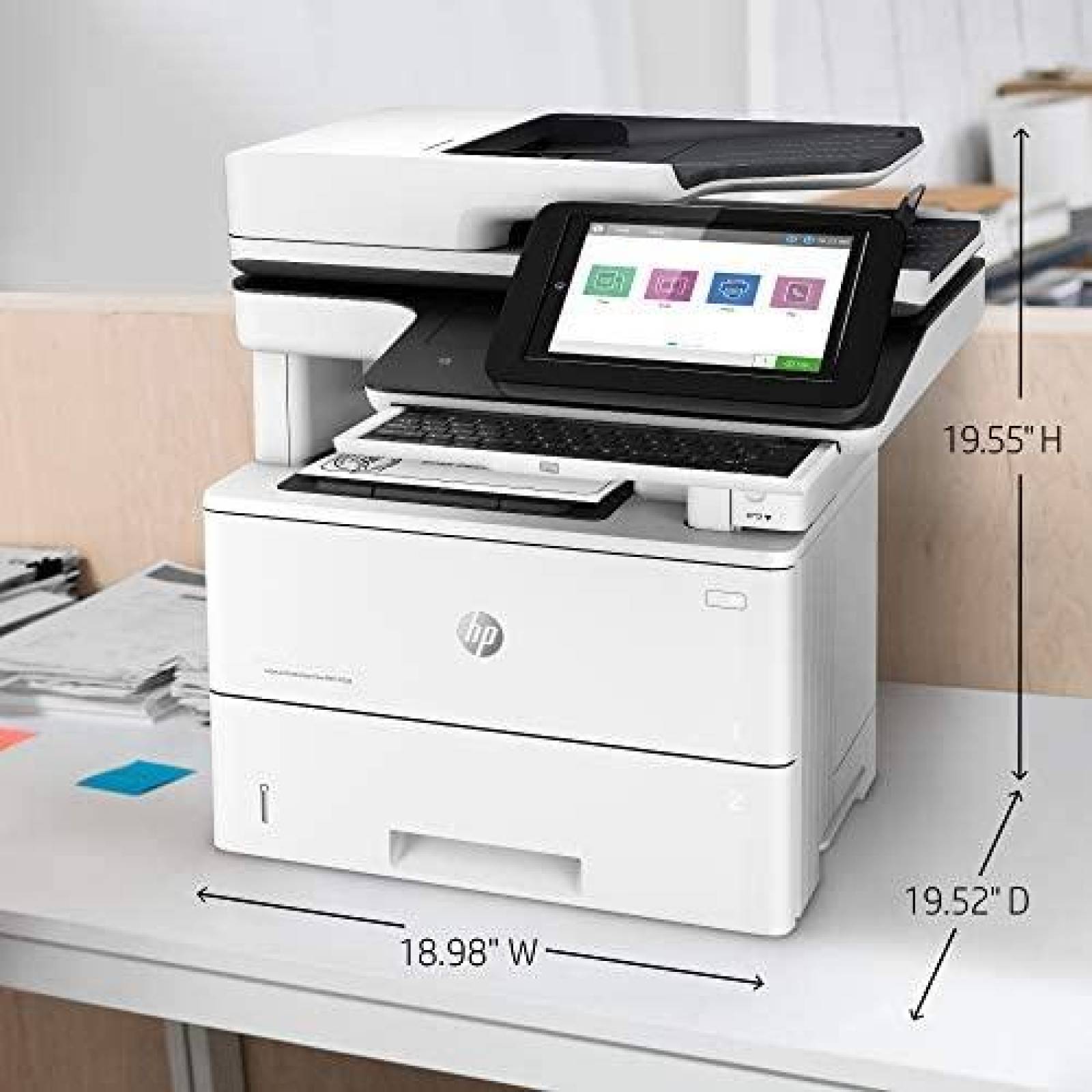 Impresora Laser HP Enterprise Flow MFP M528c con Escaner