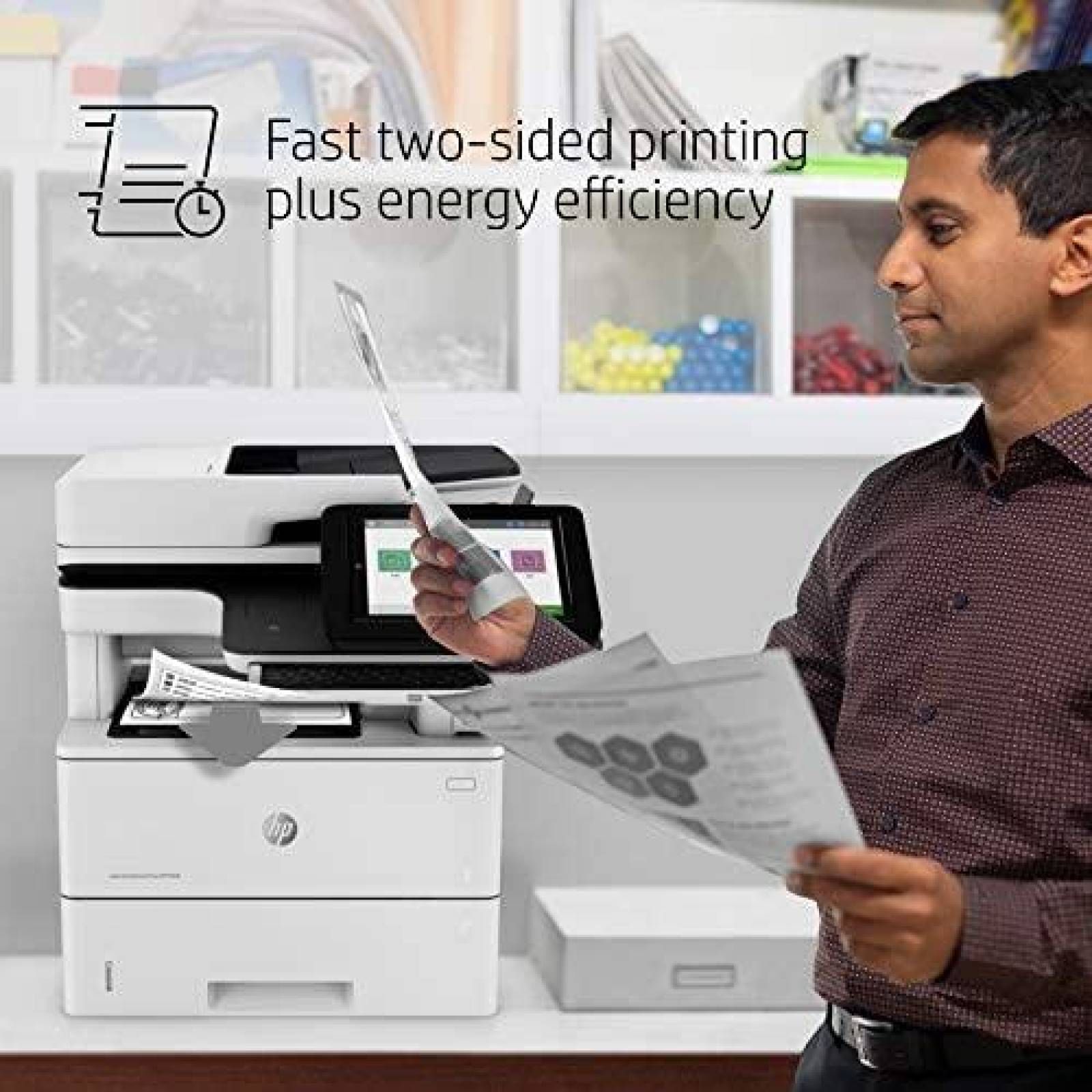 Impresora Laser HP Enterprise Flow MFP M528c con Escaner