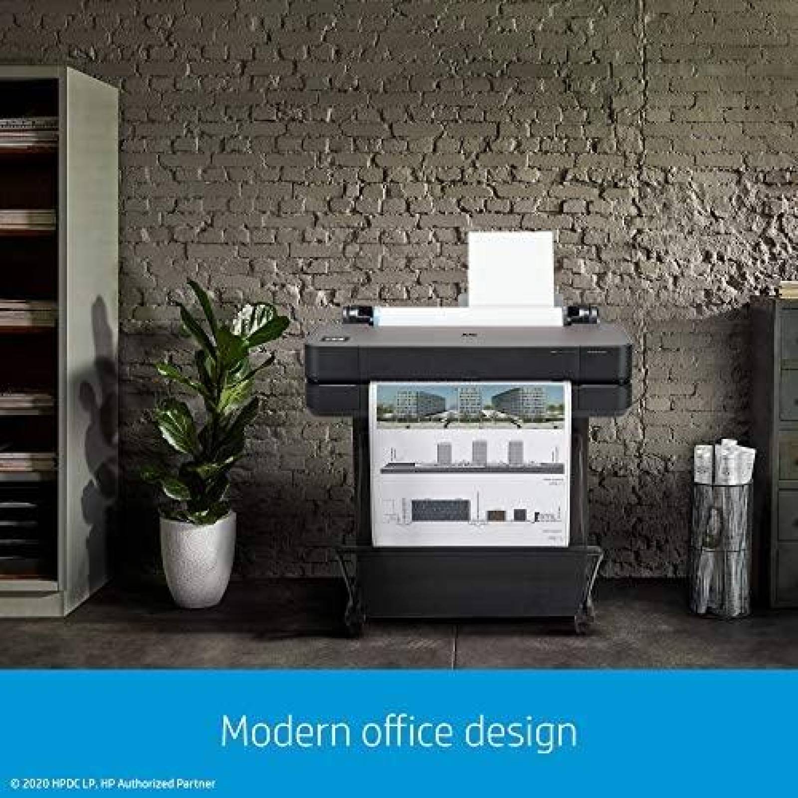 Impresora HP DesignJet T630 Inalambrica 24" -Negro