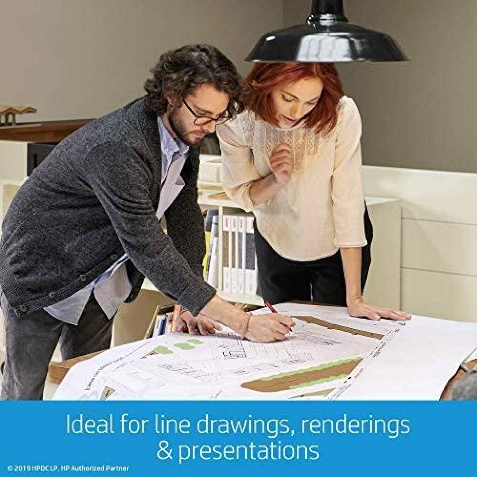 Impresora HP DesignJet T630 Inalambrica 24" -Negro