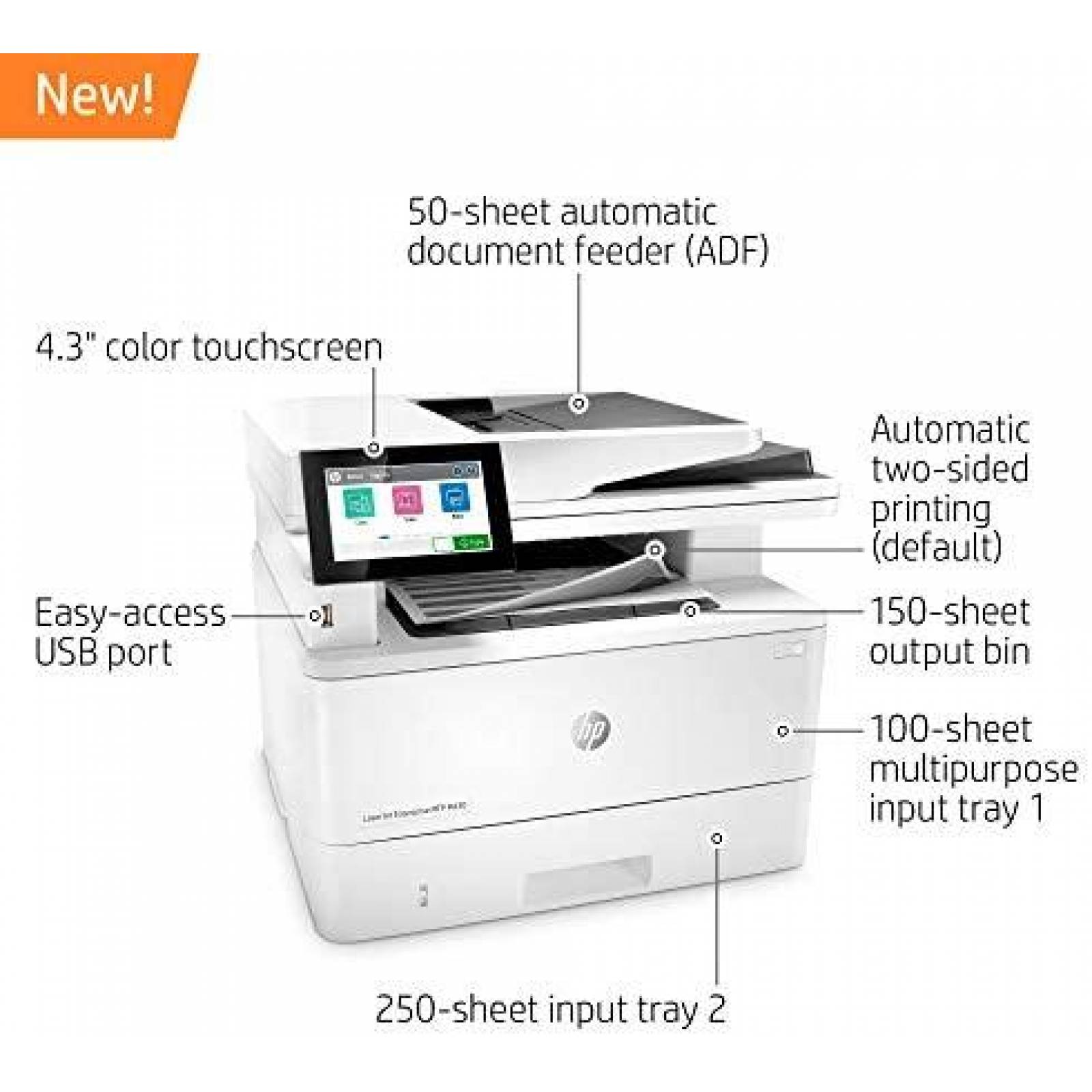 Impresora HP Laserjet Enterprise M430f Laser Multifuncion