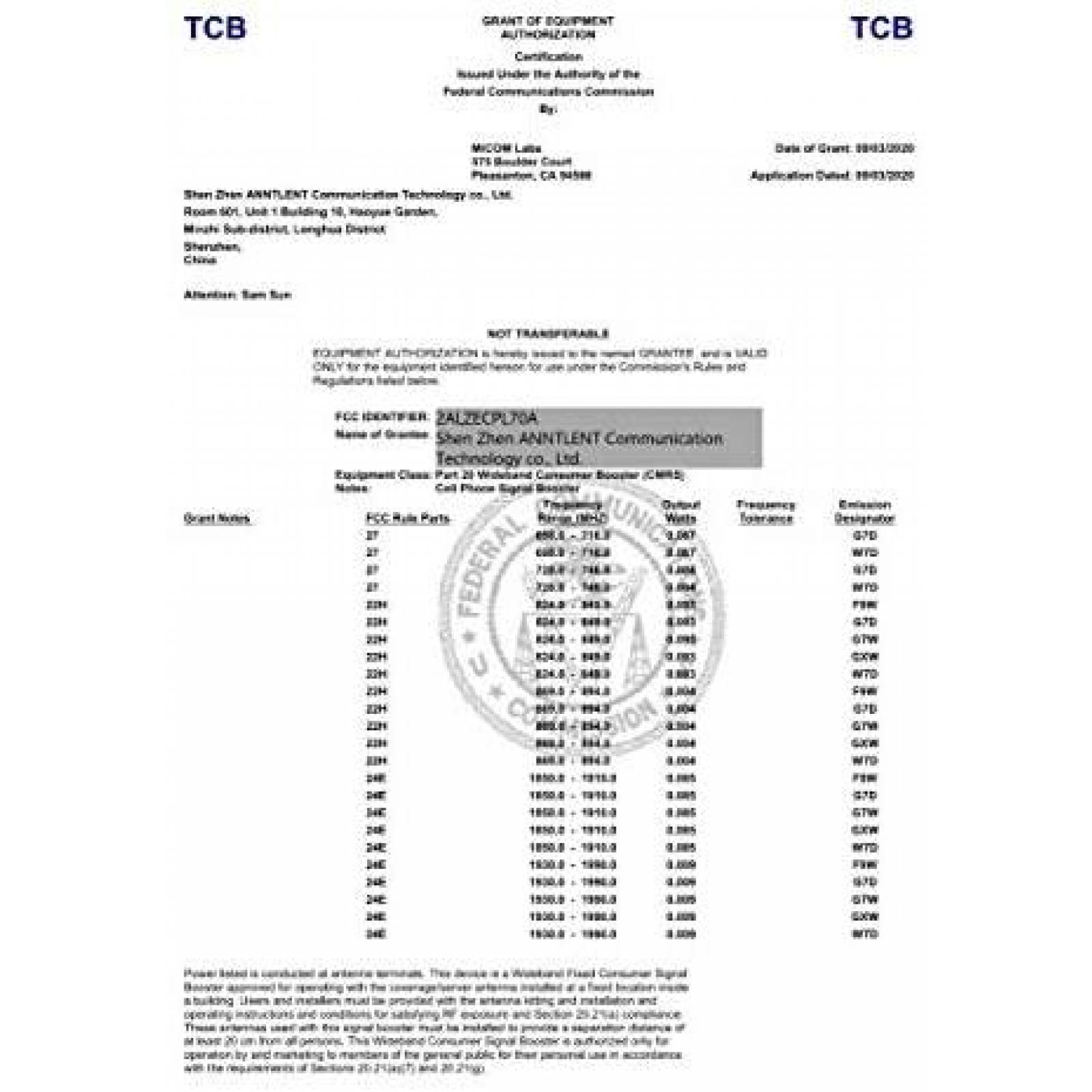 Amplificador de Señal Anycall Triple Banda Hasta 4500 sq ft