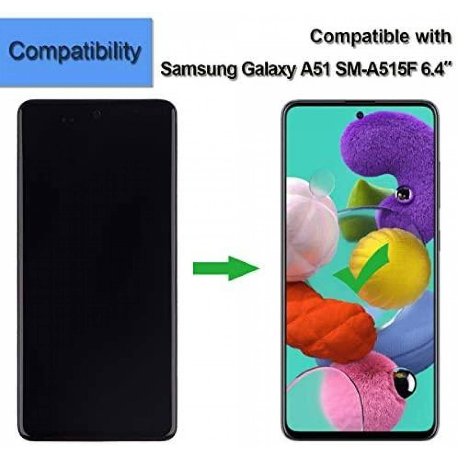 Pantalla E-YIIVIIL AMOLED Compatible con Samsung Galaxy A51