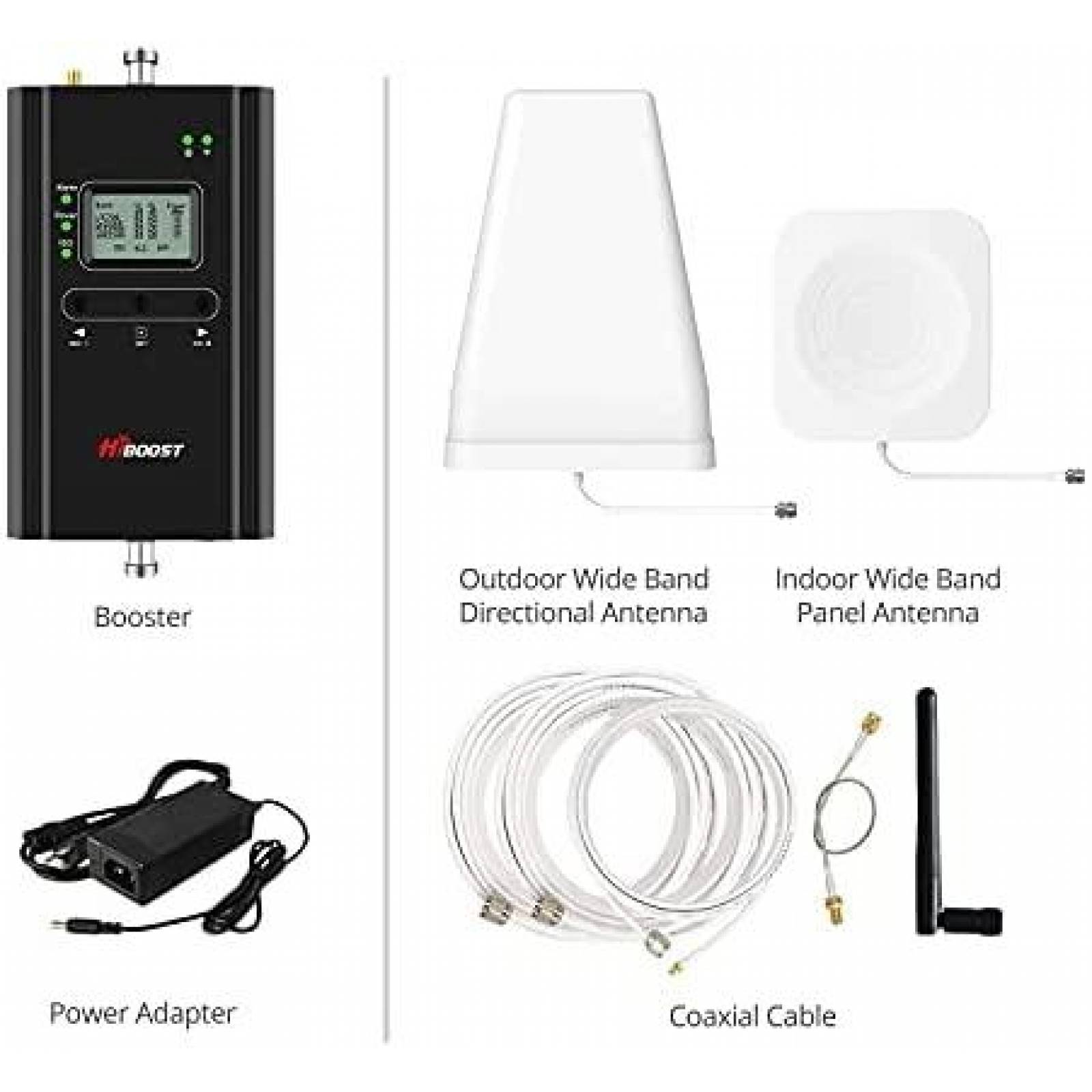 Amplificador de Señal HiBoost 4K LCD Alta Cobertura -Blanco