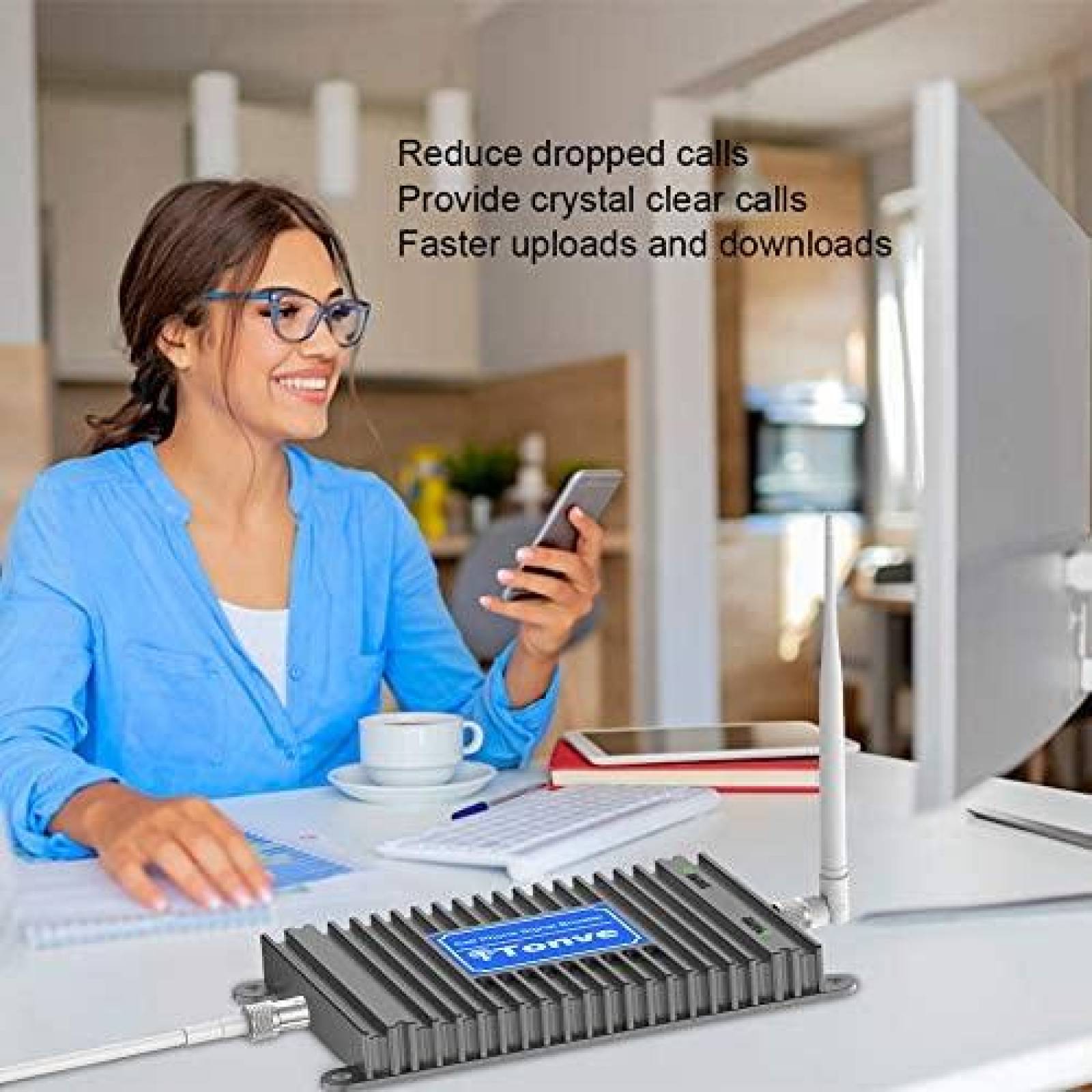 Extensor de Señal Tonve Casera 4G LTE 700Mhz -Blanco