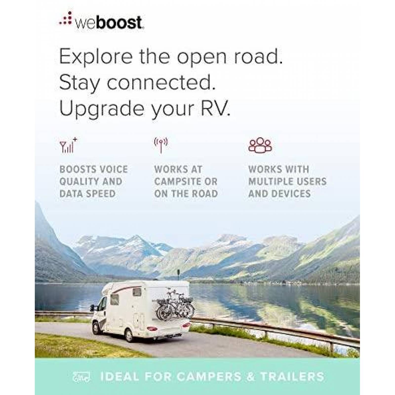 Amplificador de Señal weBoost Reach RV de Telefono para RV's