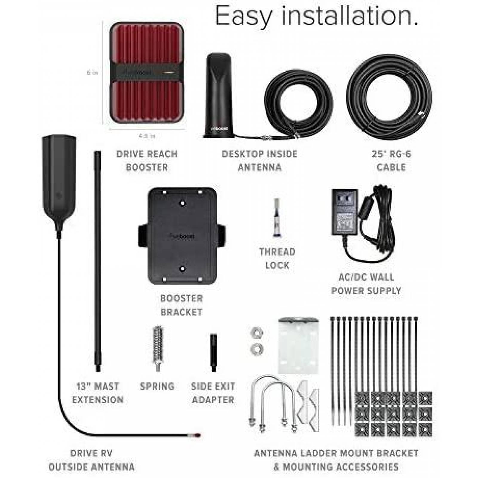 Amplificador de Señal weBoost Reach RV de Telefono para RV's