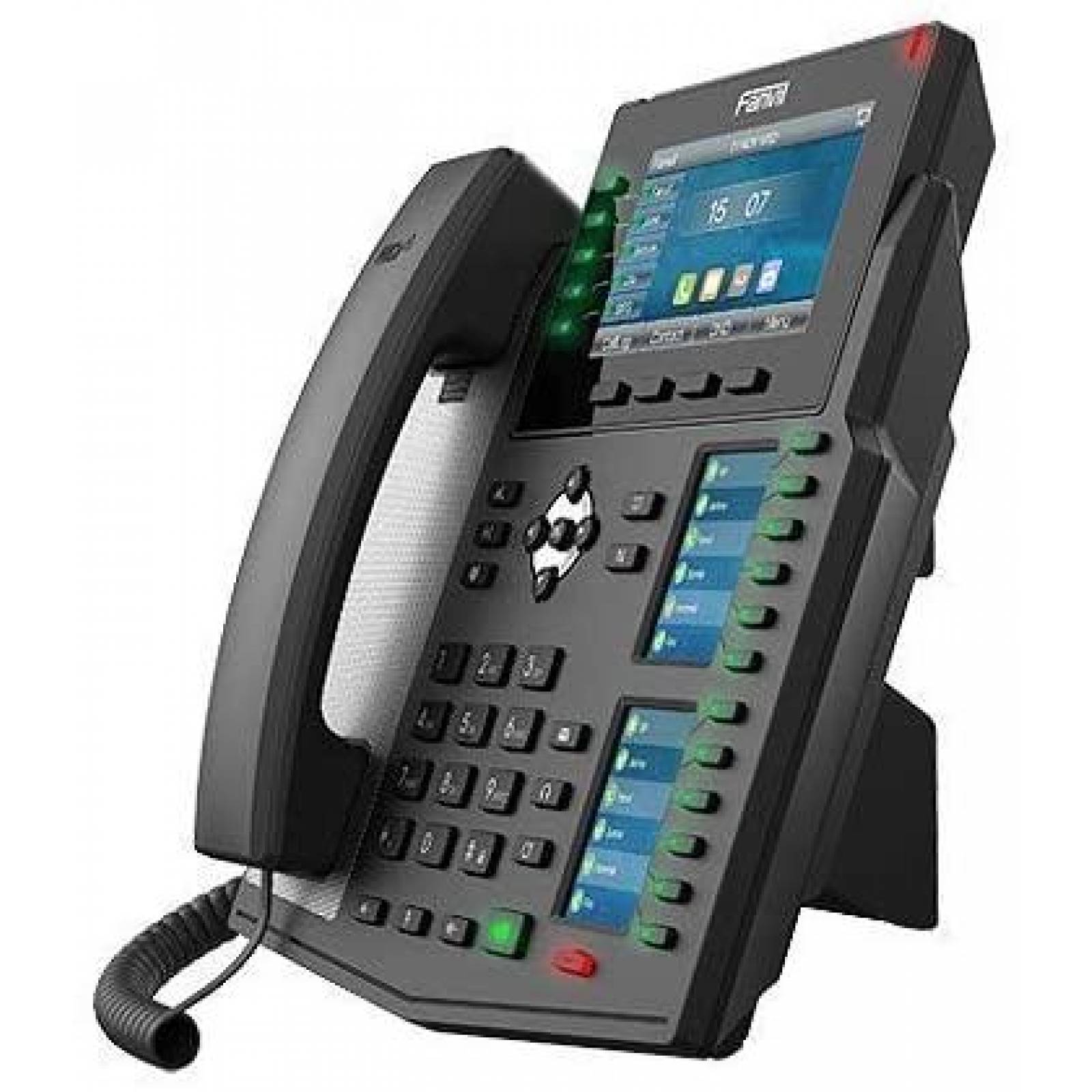 Telefono Fanvil X6U 20 lineas SIP Doble puerto Gigabit Negro