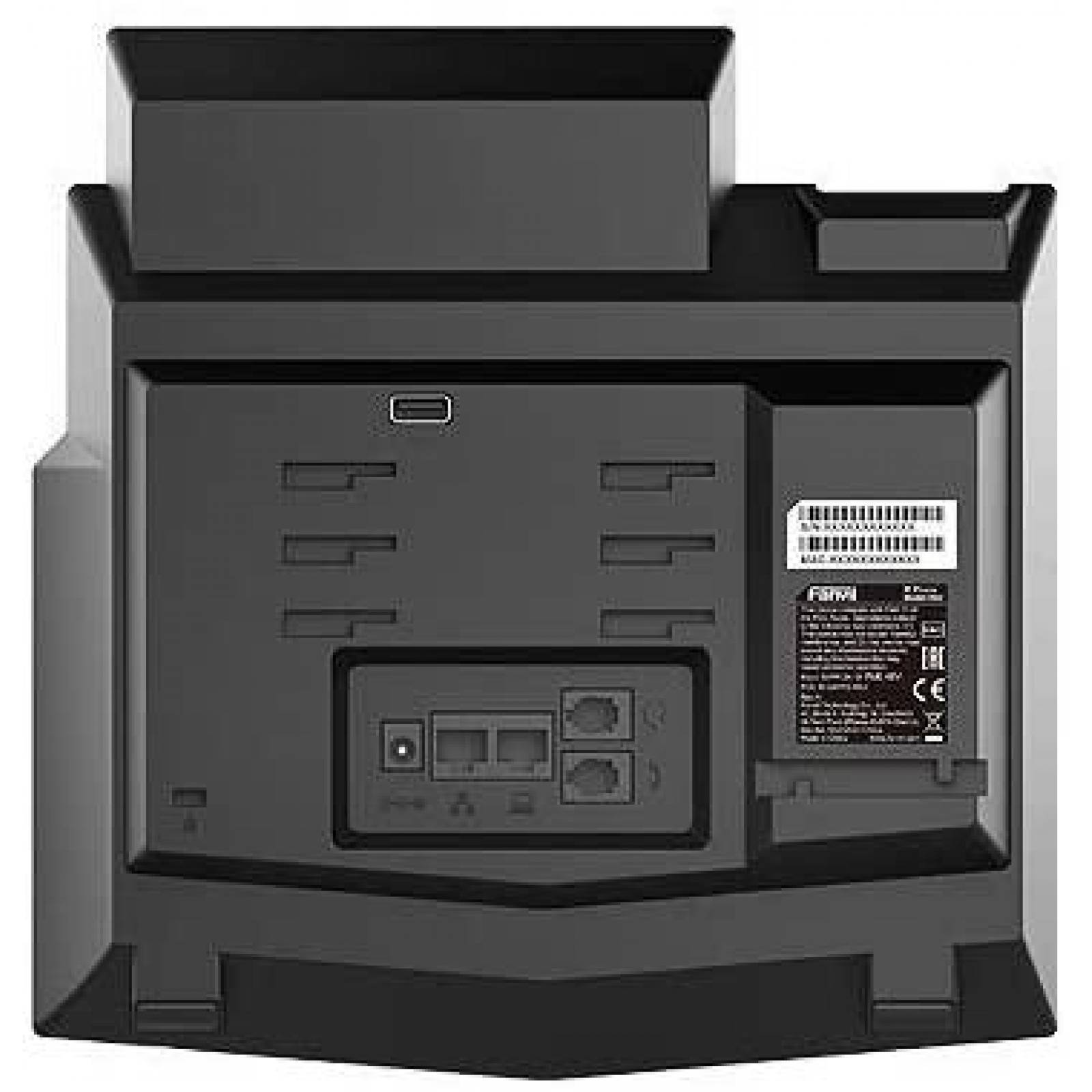 Telefono Fanvil X6U 20 lineas SIP Doble puerto Gigabit Negro