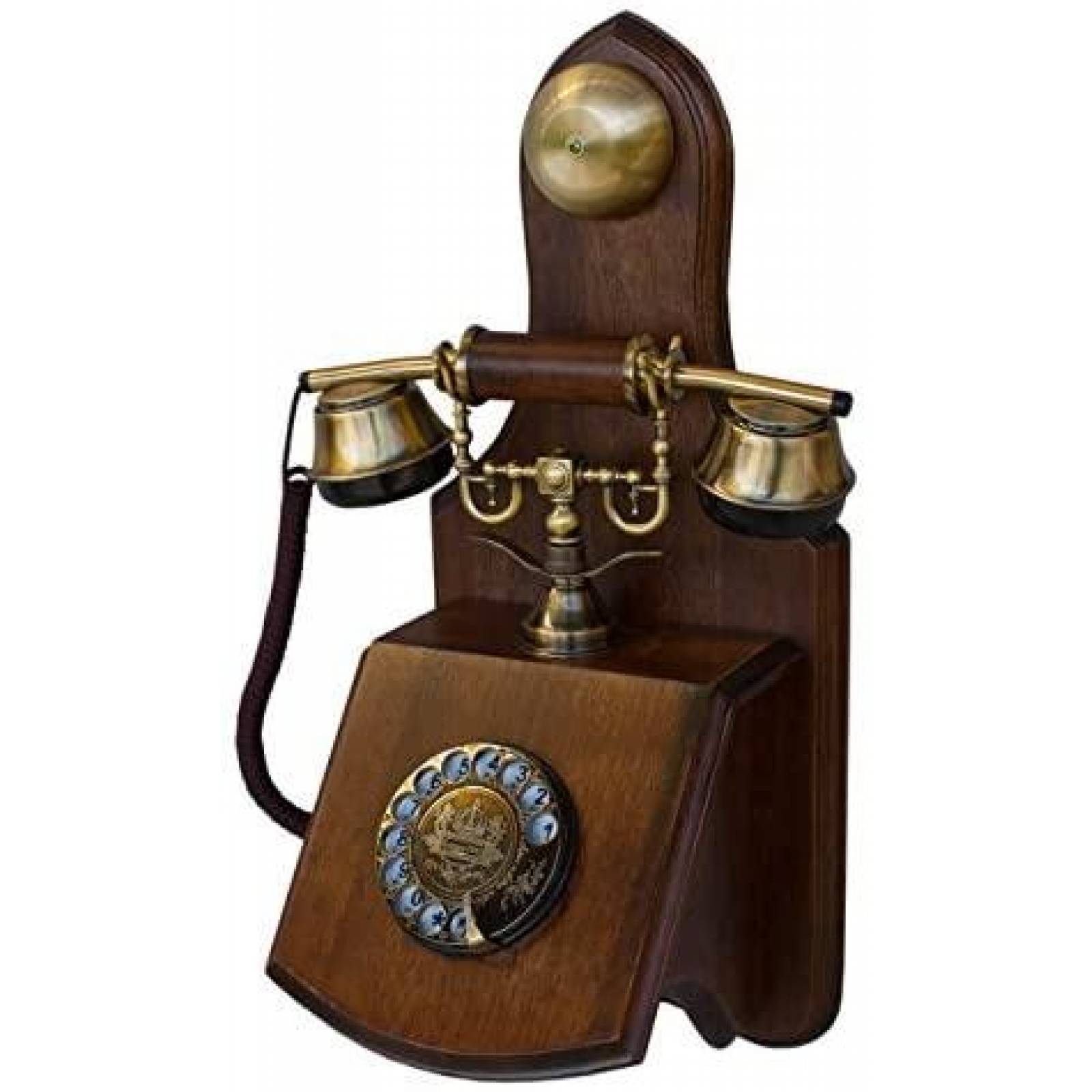 Telefono Opis Technology Modelo D Antiguo en Pared -Madera