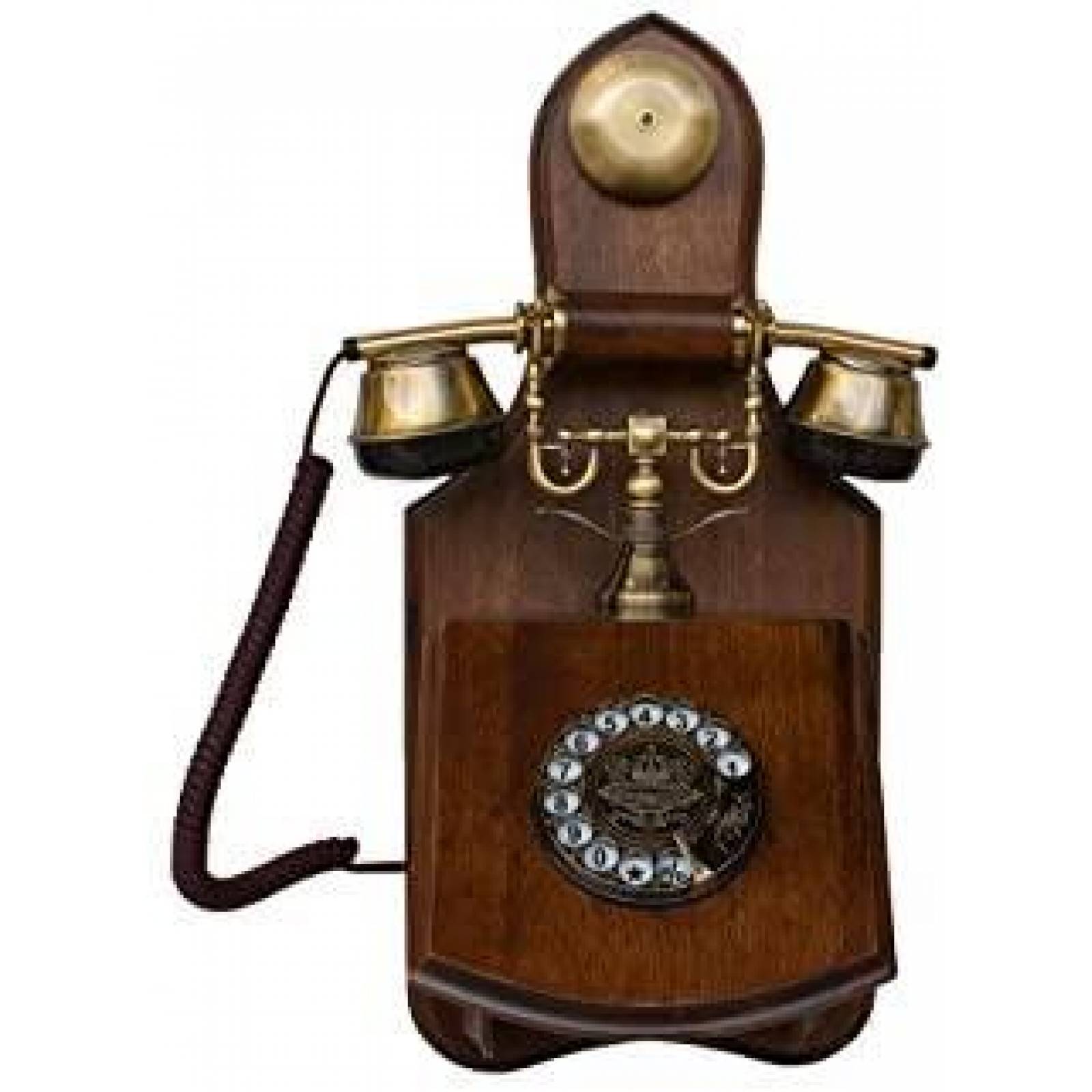 Telefono Opis Technology Modelo D Antiguo en Pared -Madera