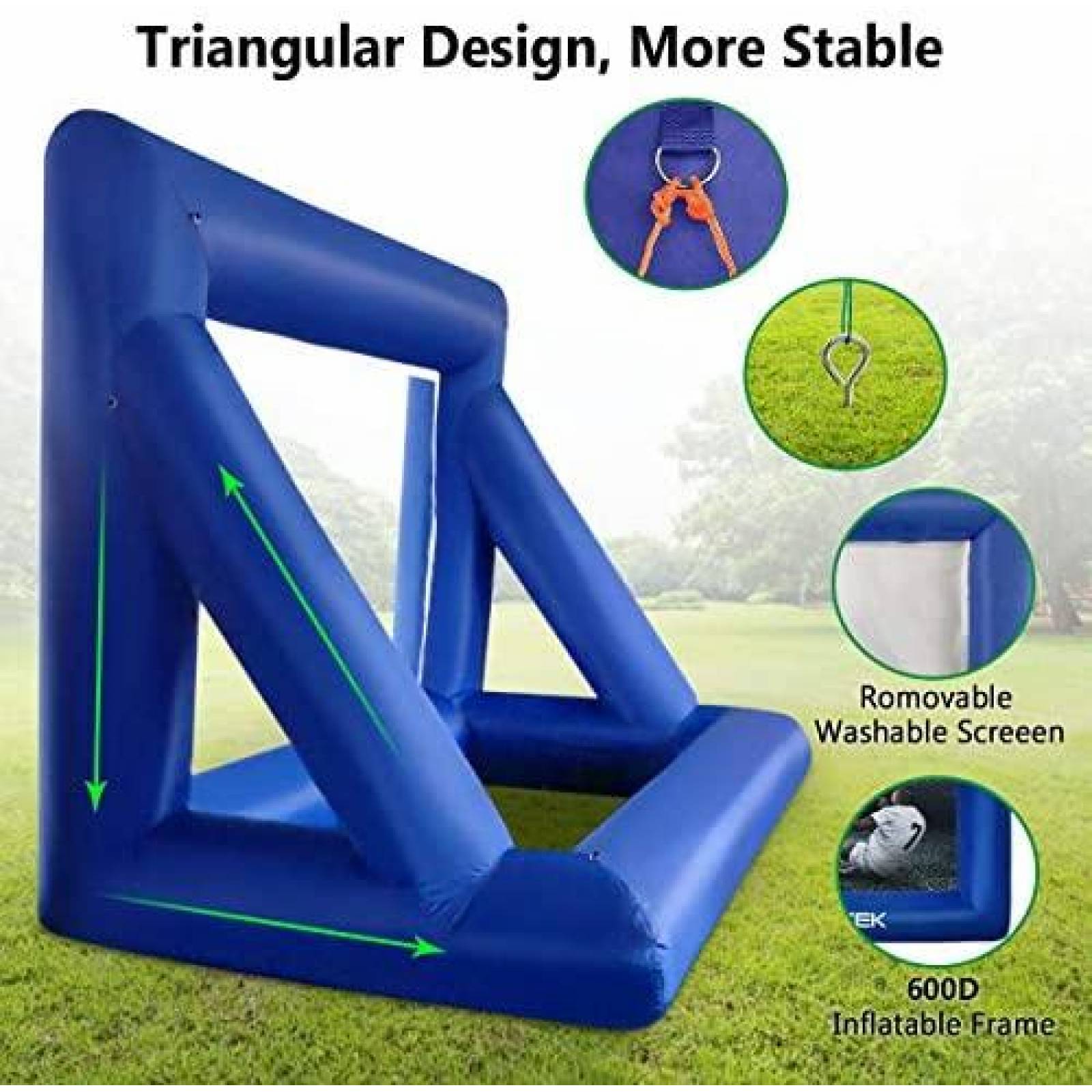 Pantalla para Proyeccion Seeutek 13ft Inflable -Azul