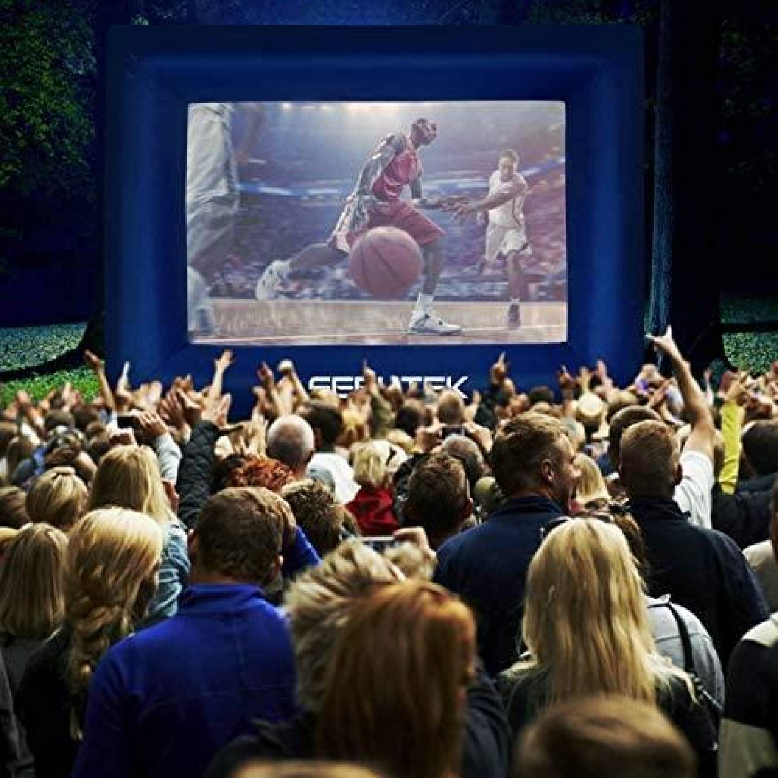 Pantalla para Proyeccion Seeutek 13ft Inflable -Azul