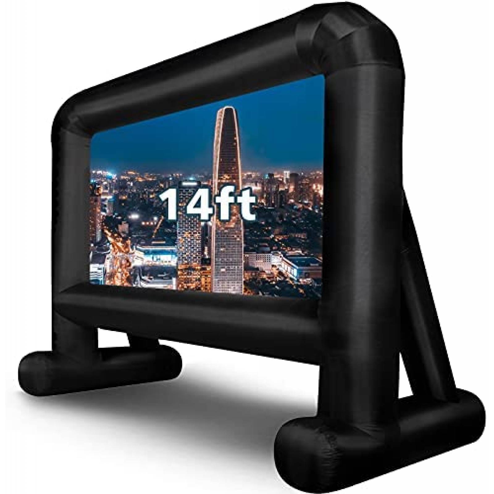 Pantalla de proyección inflable OUTTOY 14 FT de película 