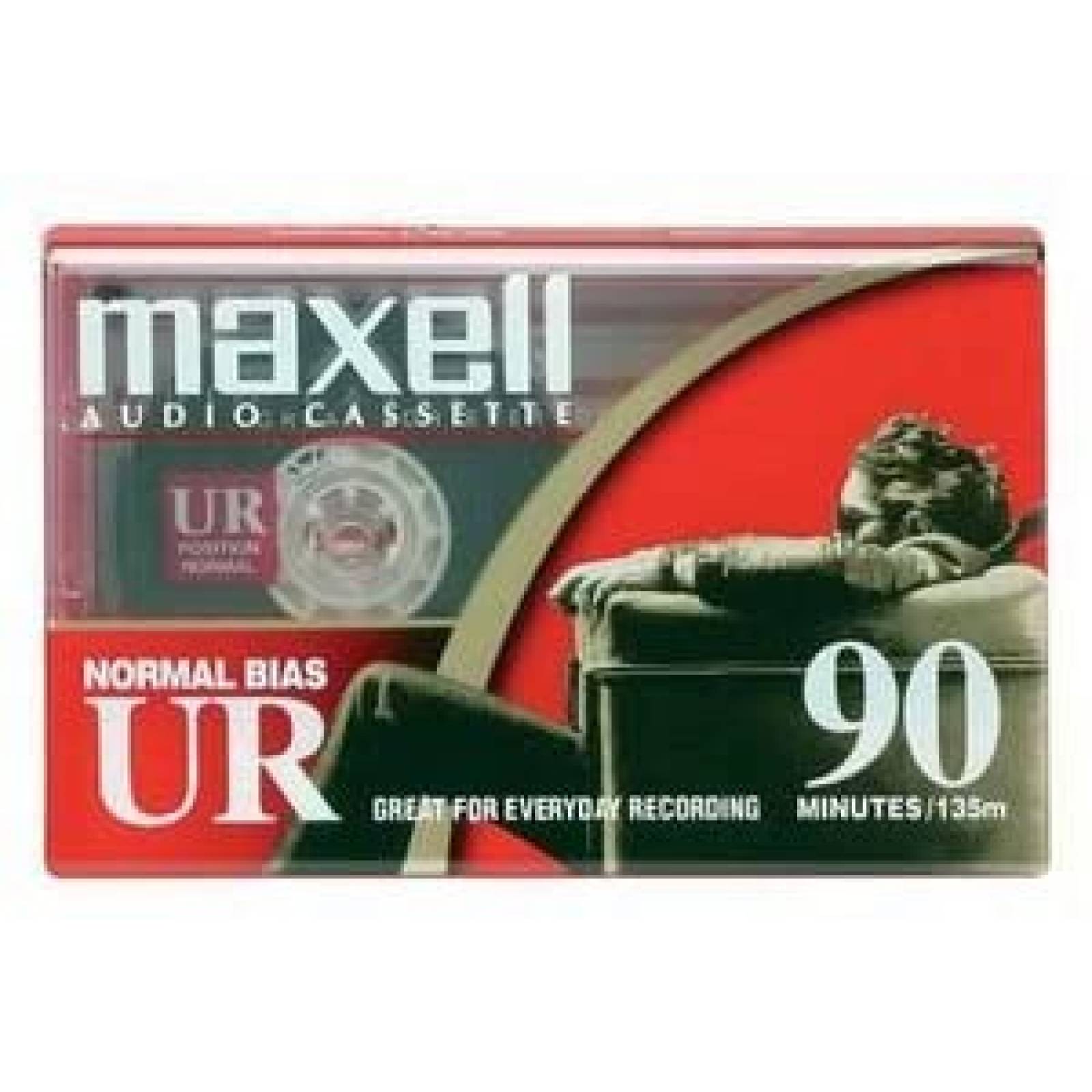 Cinta De Casete Maxwell UR90/100 En Blanco Para 90 Min Audio