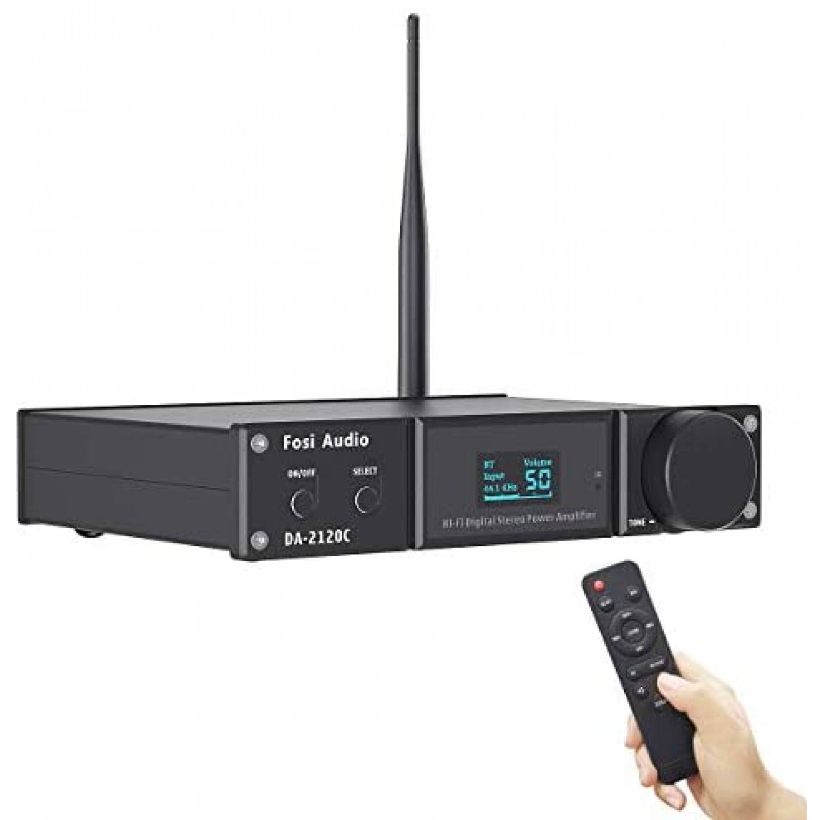 Amplificador Fosi Audio DA2120C Bluetooth 5.0 120W x2 -Negro 