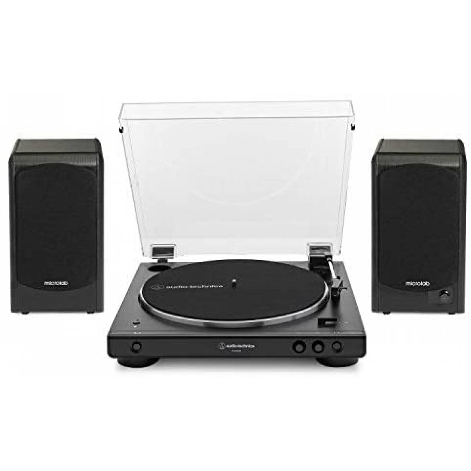 Tocadiscos Audio-Technica AT-LP60XBT con Bocinas Bluetooth