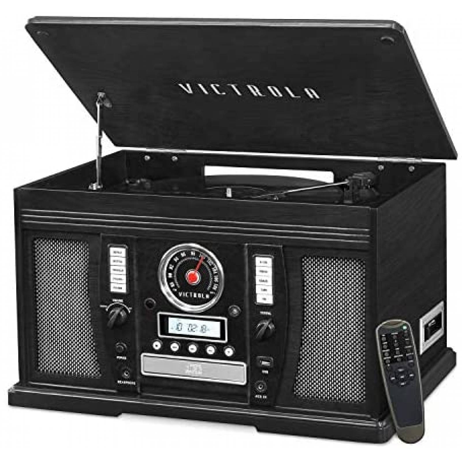 Tocadiscos Victrola Nostalgic 3 Velocidades Bluetooth -Negro