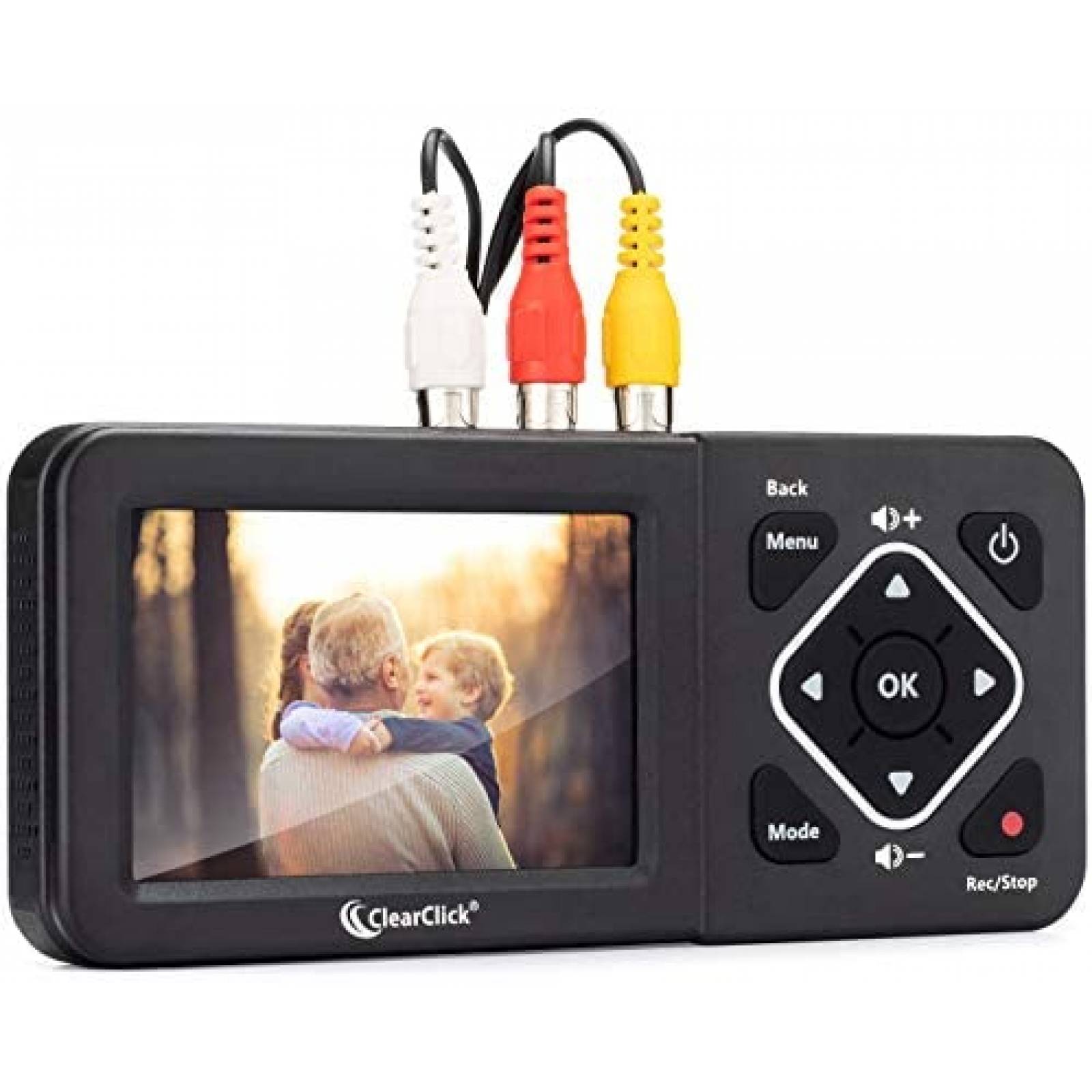 Convertidor Digital ClearClick VHS AV RCA DVD -Negro