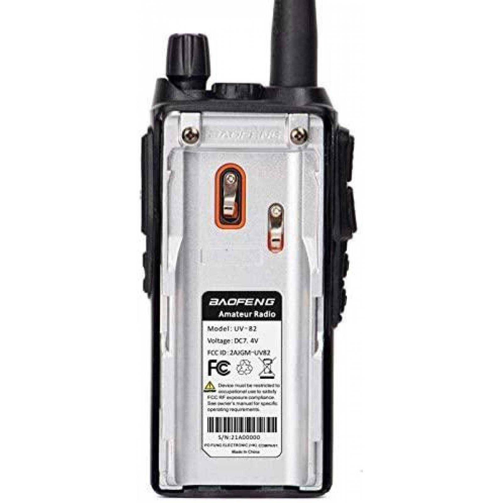 Radio BAOFENG UV-80 2 caminos pregramacion antena -Negro