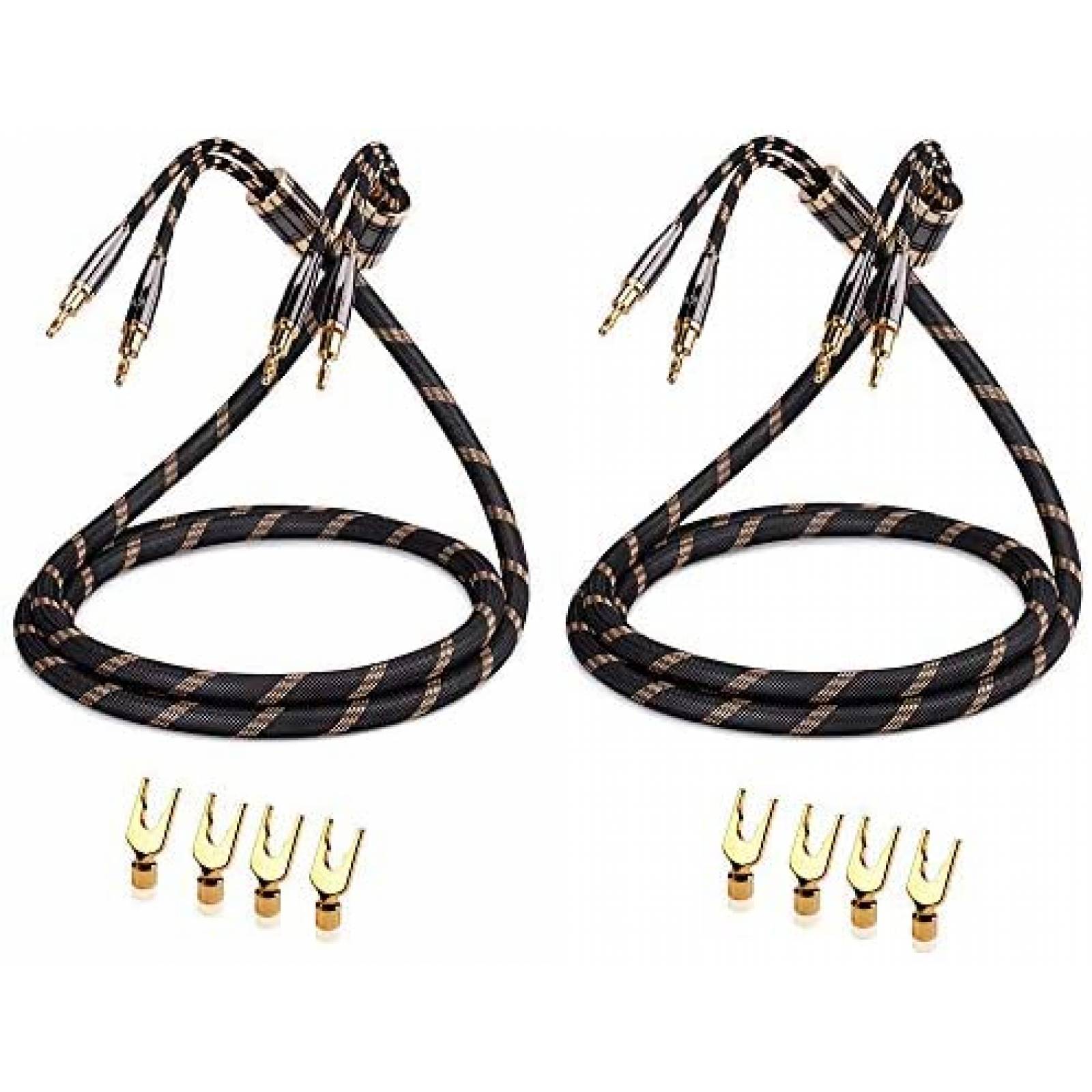 Cables de Audio SKW con Micro Conductores de 3m -Negro 