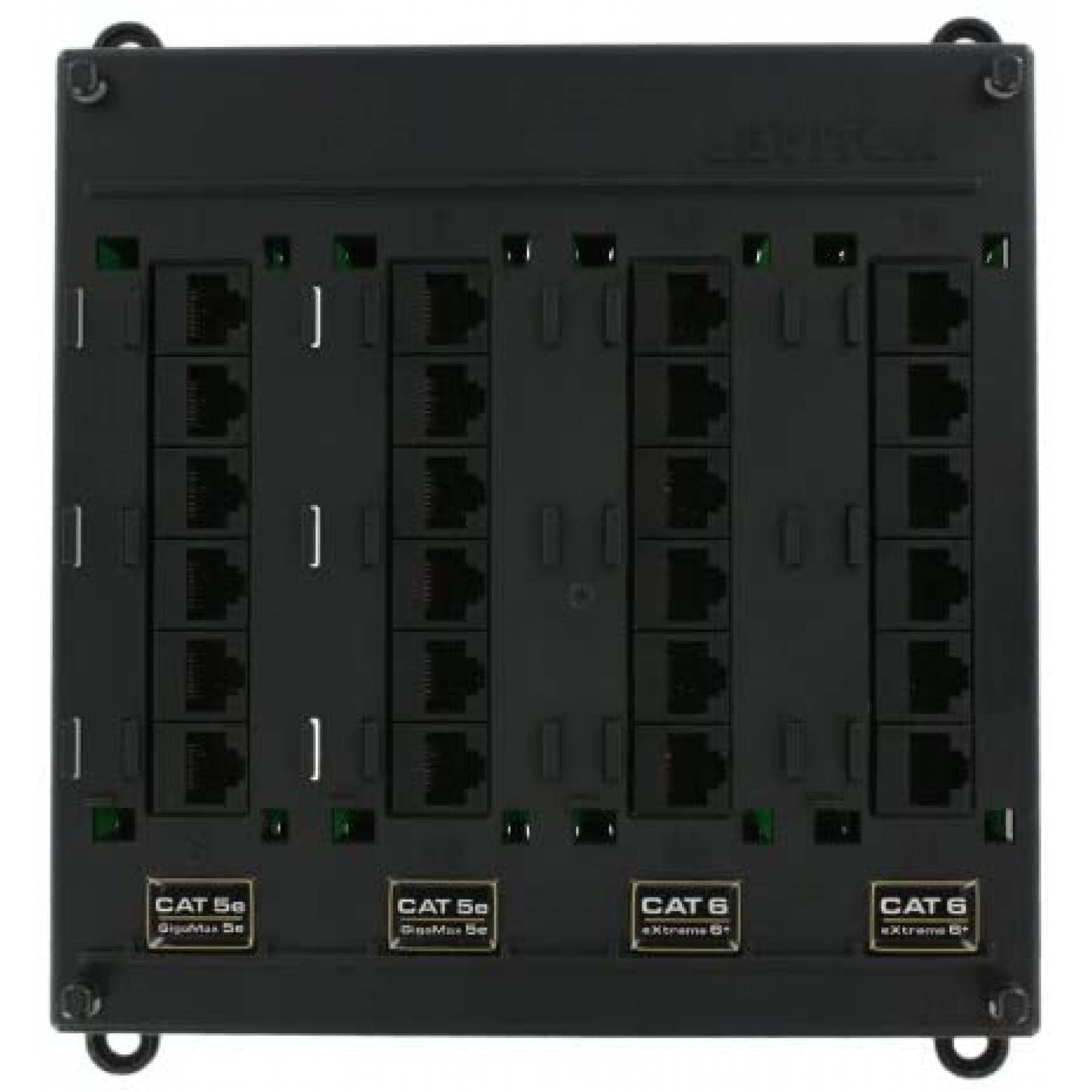 Panel De Conexión CAT 6a Blindado, 12 Puertos RJ45, 10 Gbps – Ideal Para Redes Domésticas O Pequeñas Oficinas