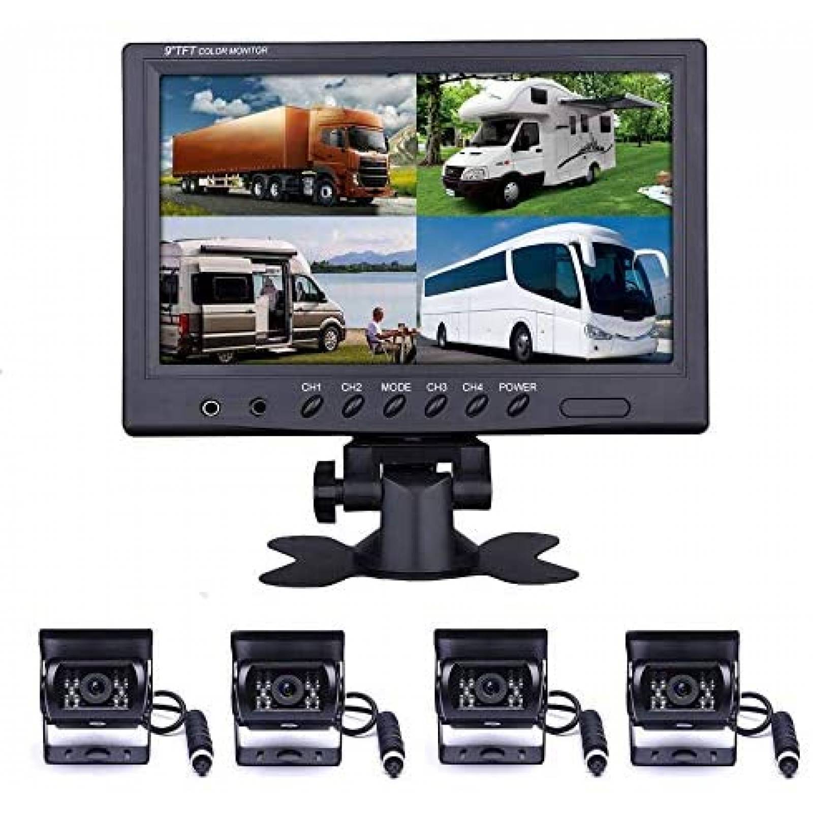 Cámara Retrovisora YYKJ A Prueba de Agua con Visión Nocturna