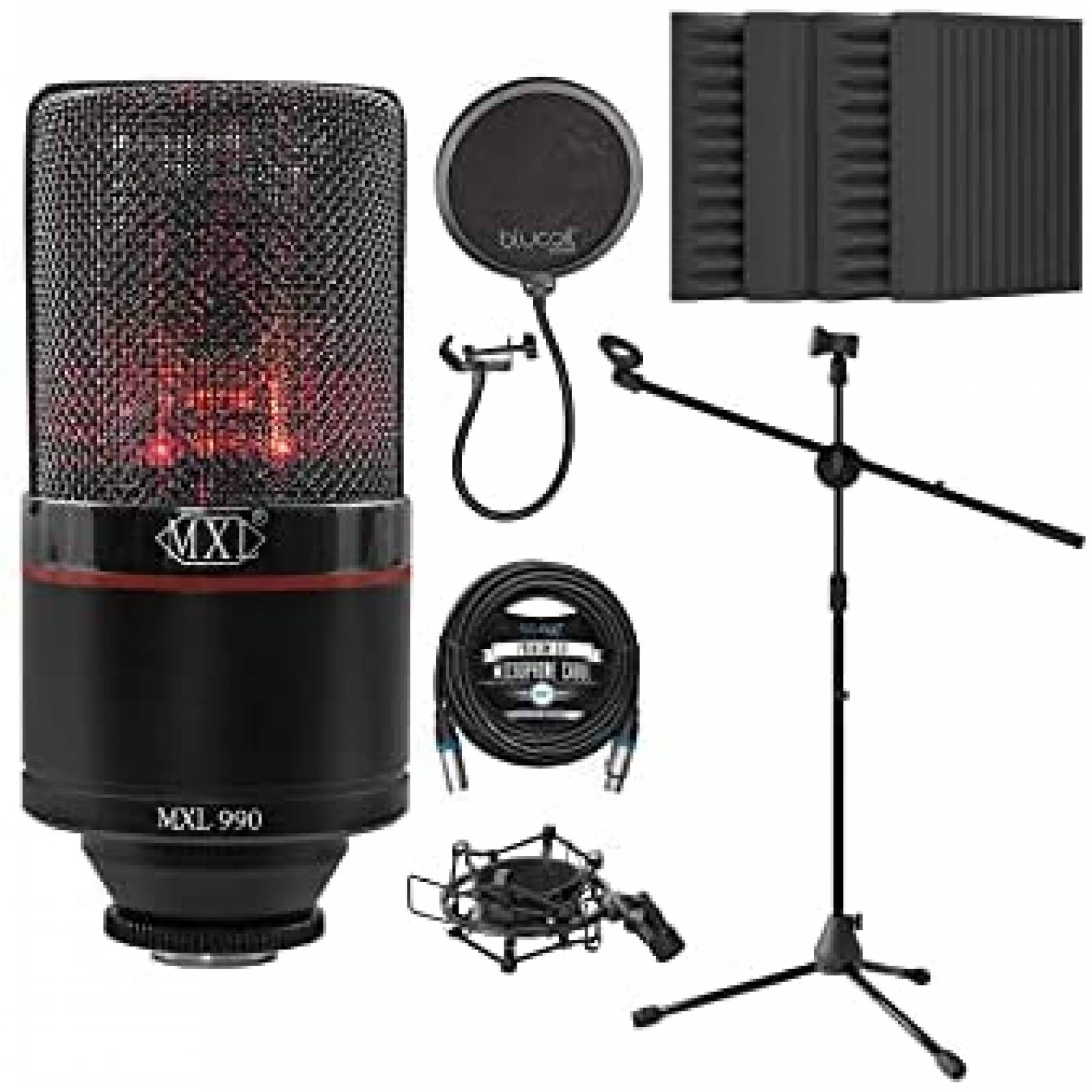 Micrófono de Condensador MXL 990 Blaze con Accesorios 