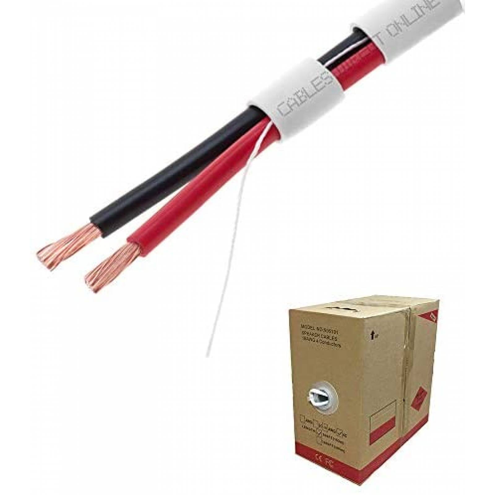 Cable audio Cables Direct Online 500pies 16AWG CL2 -Negro 