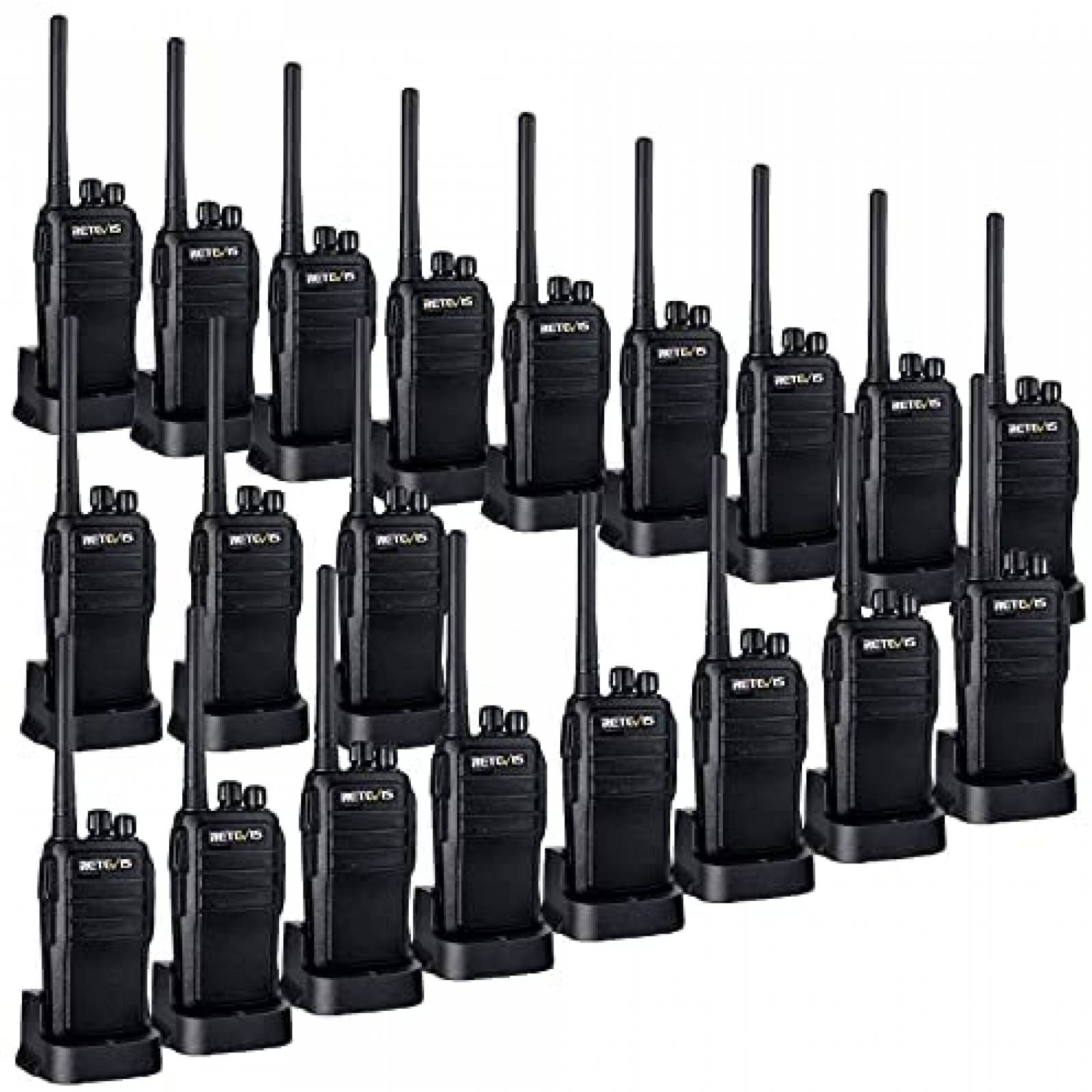 20 Walkie Talkies Retevis RT21 Recargables de Alto Rango