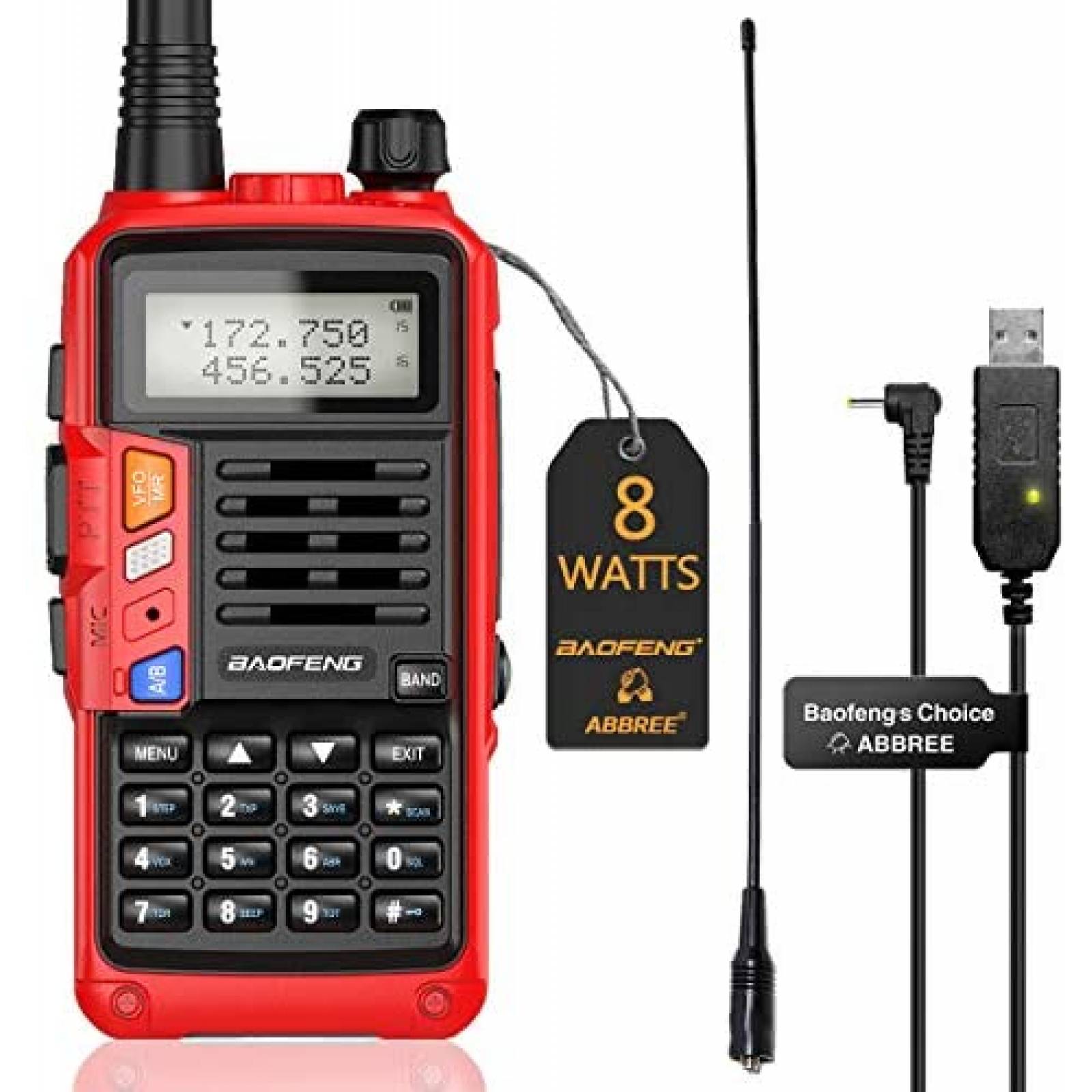 Radio de Emergencia BAOFENG UV-S9 Portátil de Banda Dual 