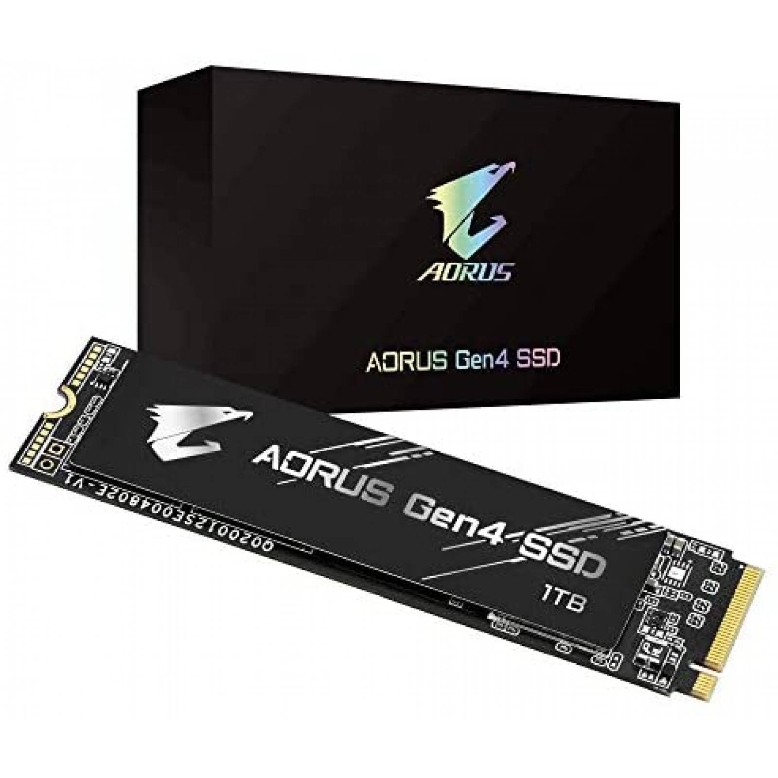 Disco Duro Interno Gigabyte AORUS NVMe Gen4 SSD 1TB -Negro