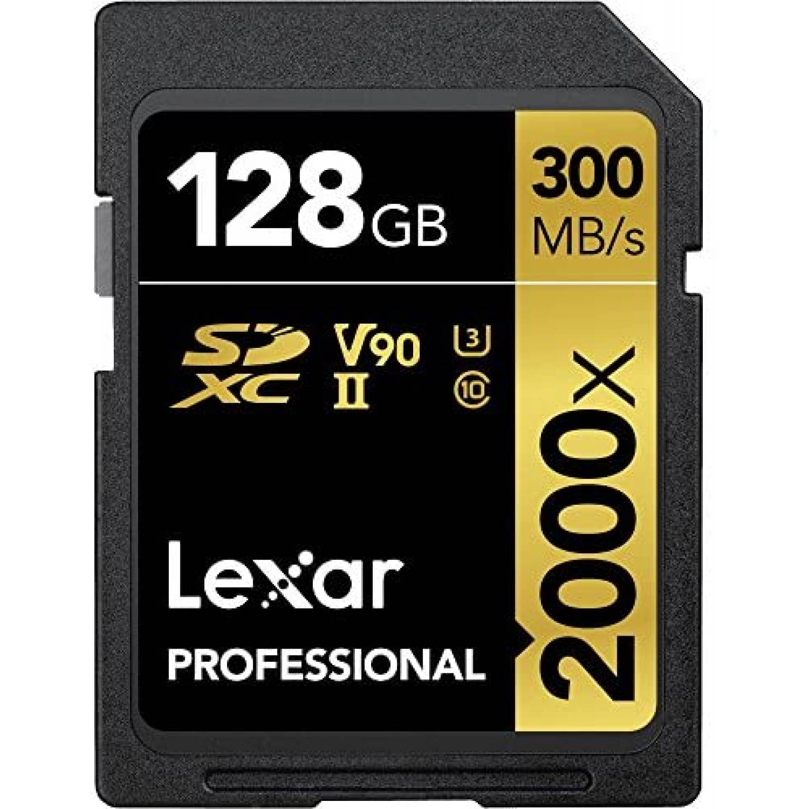 Tarjeta SD Lexar Professional SDXC UHS-II 128gb -Negro